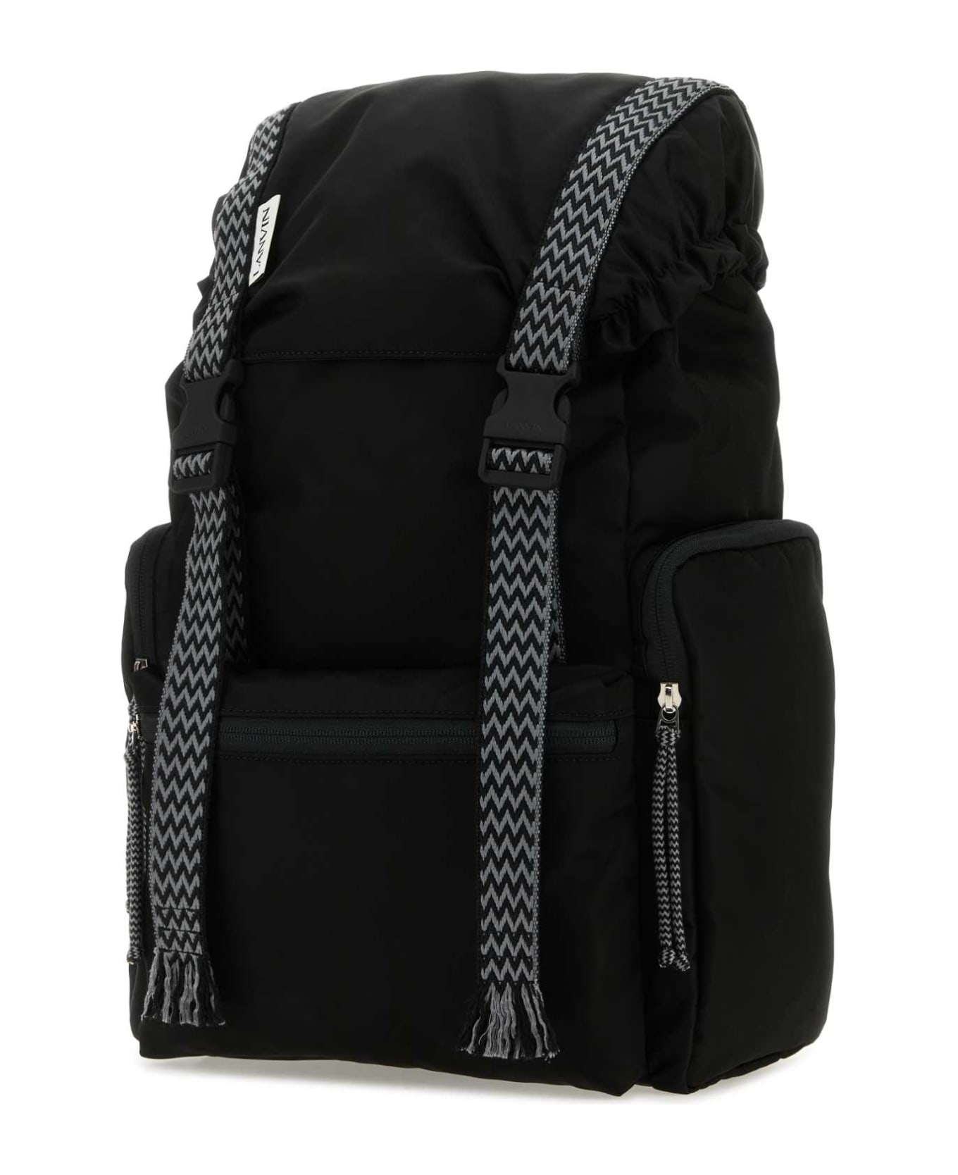 Lanvin Black Nylon Curb Backpack - Black バックパック