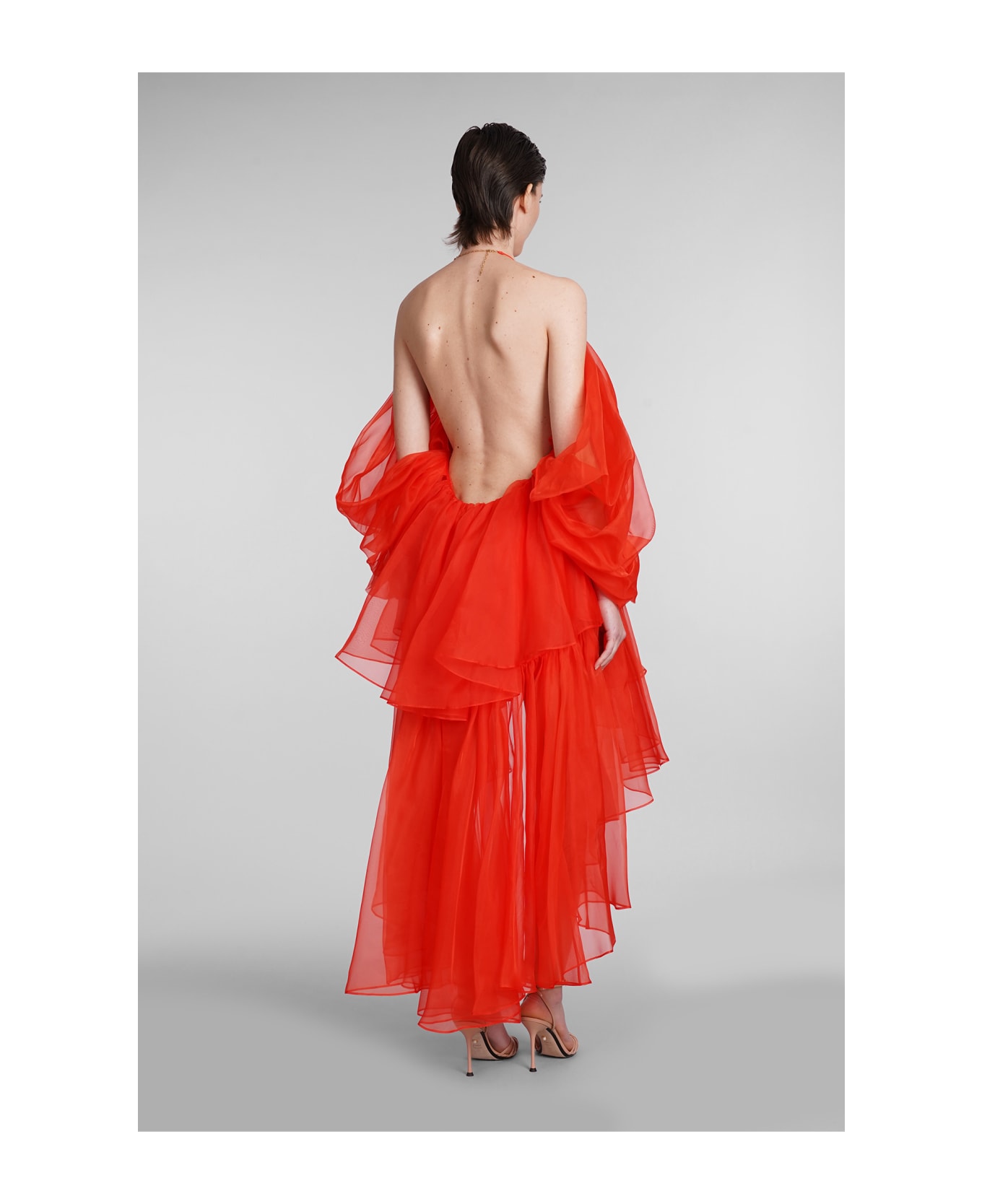 Zimmermann Dress In Red Silk - red