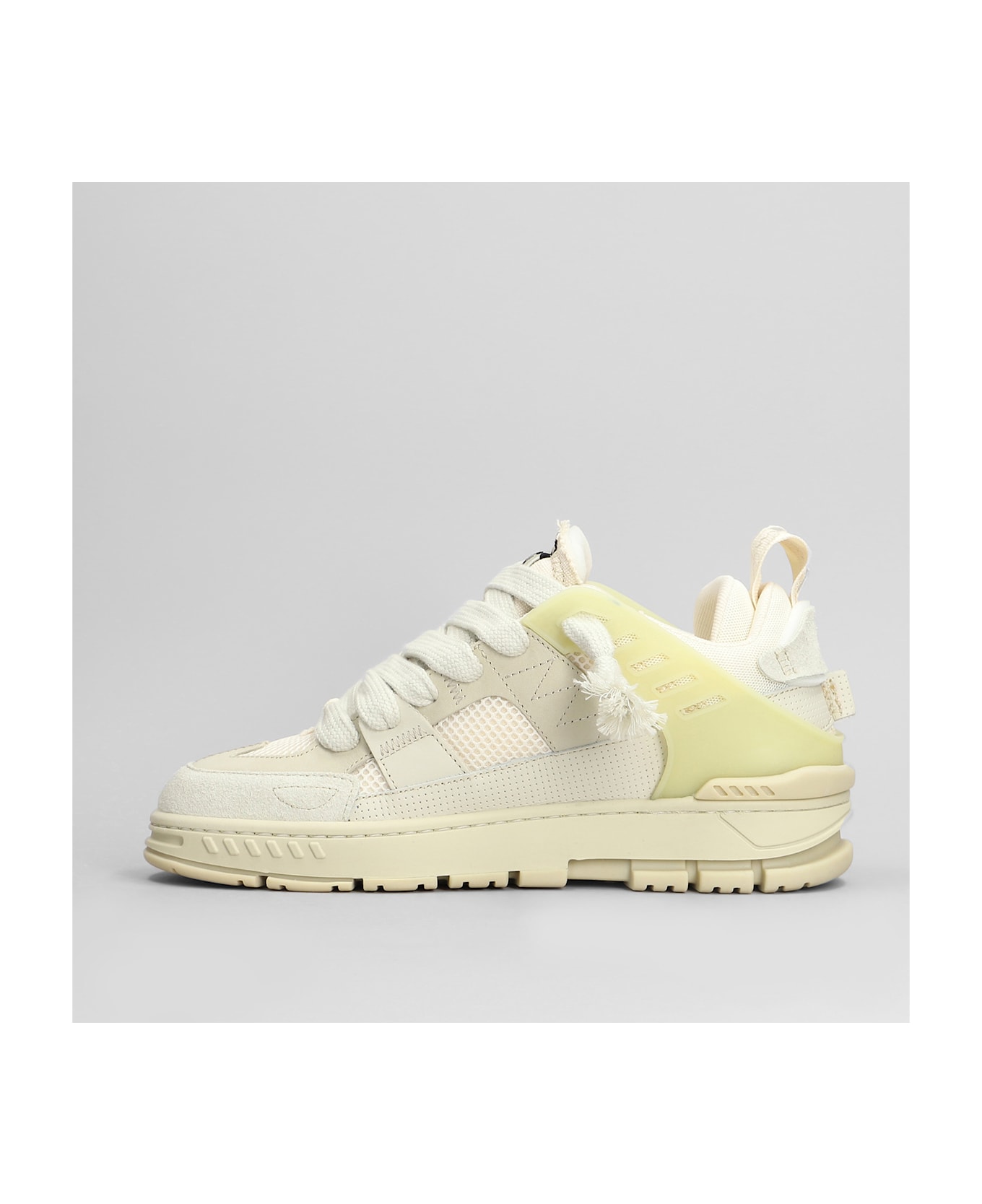 Axel Arigato Area Patchwork Sneakers In Beige Suede And Fabric - NEUTRALS スニーカー