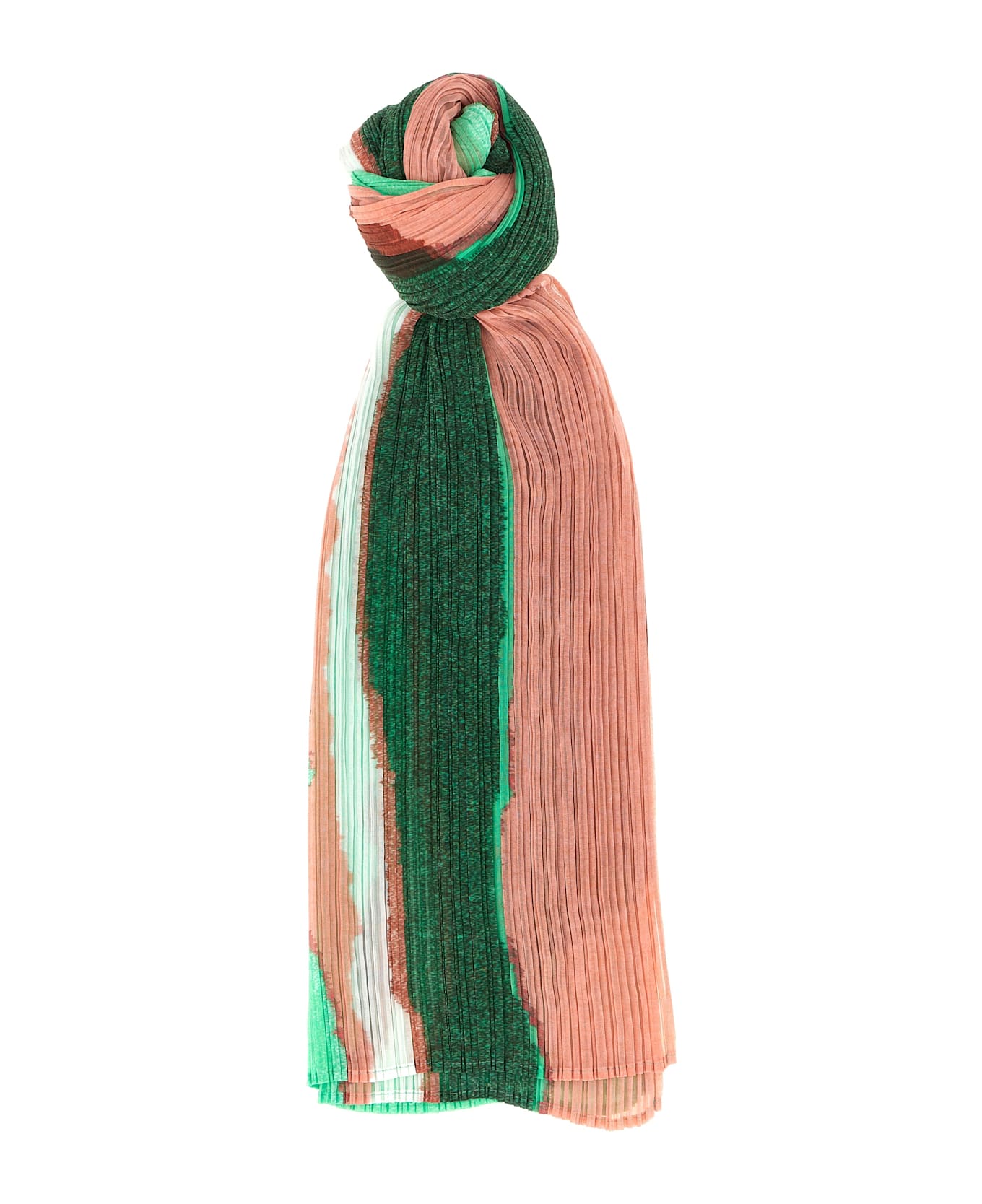 Pleats Please Issey Miyake 
grainy Colors Madame-t
 Stole - Green