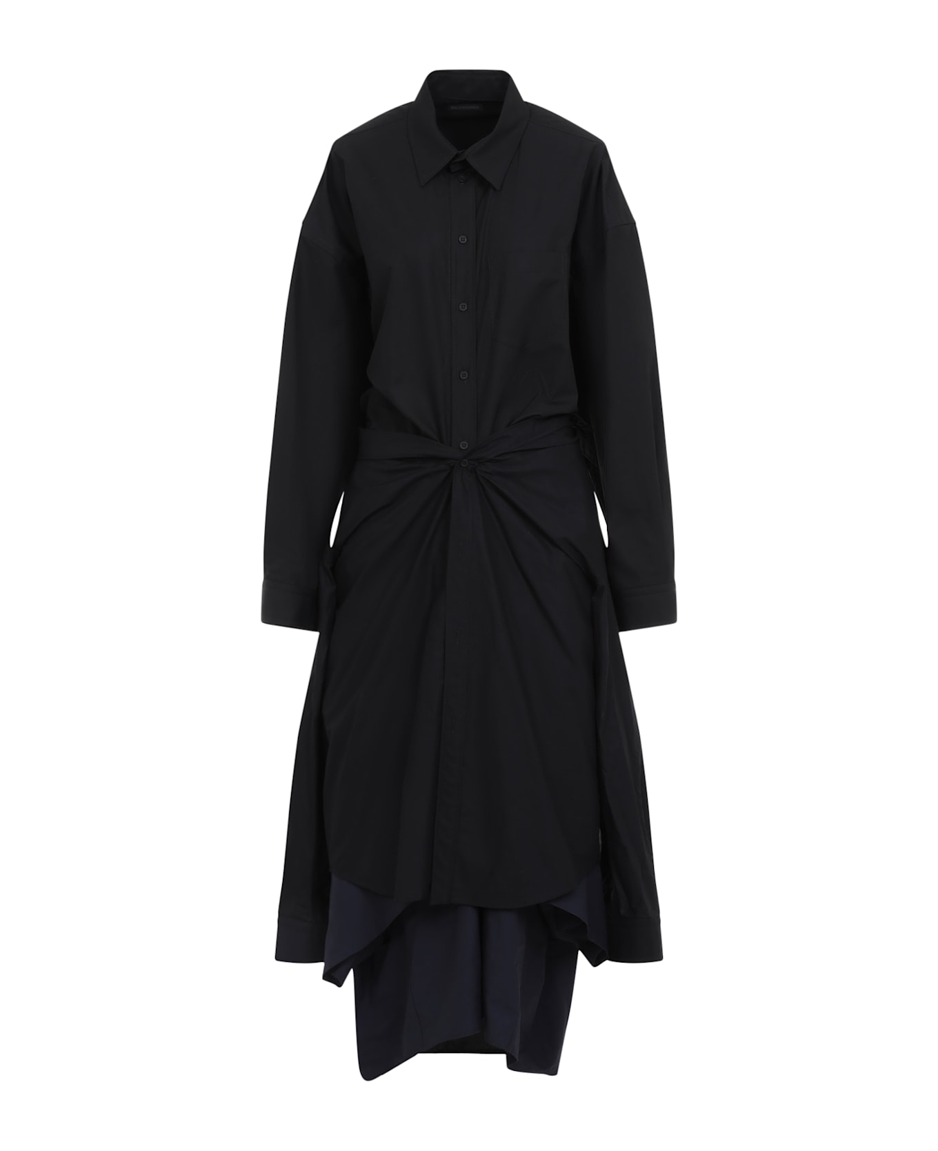 Balenciaga Maxi Patched Shirt - Black