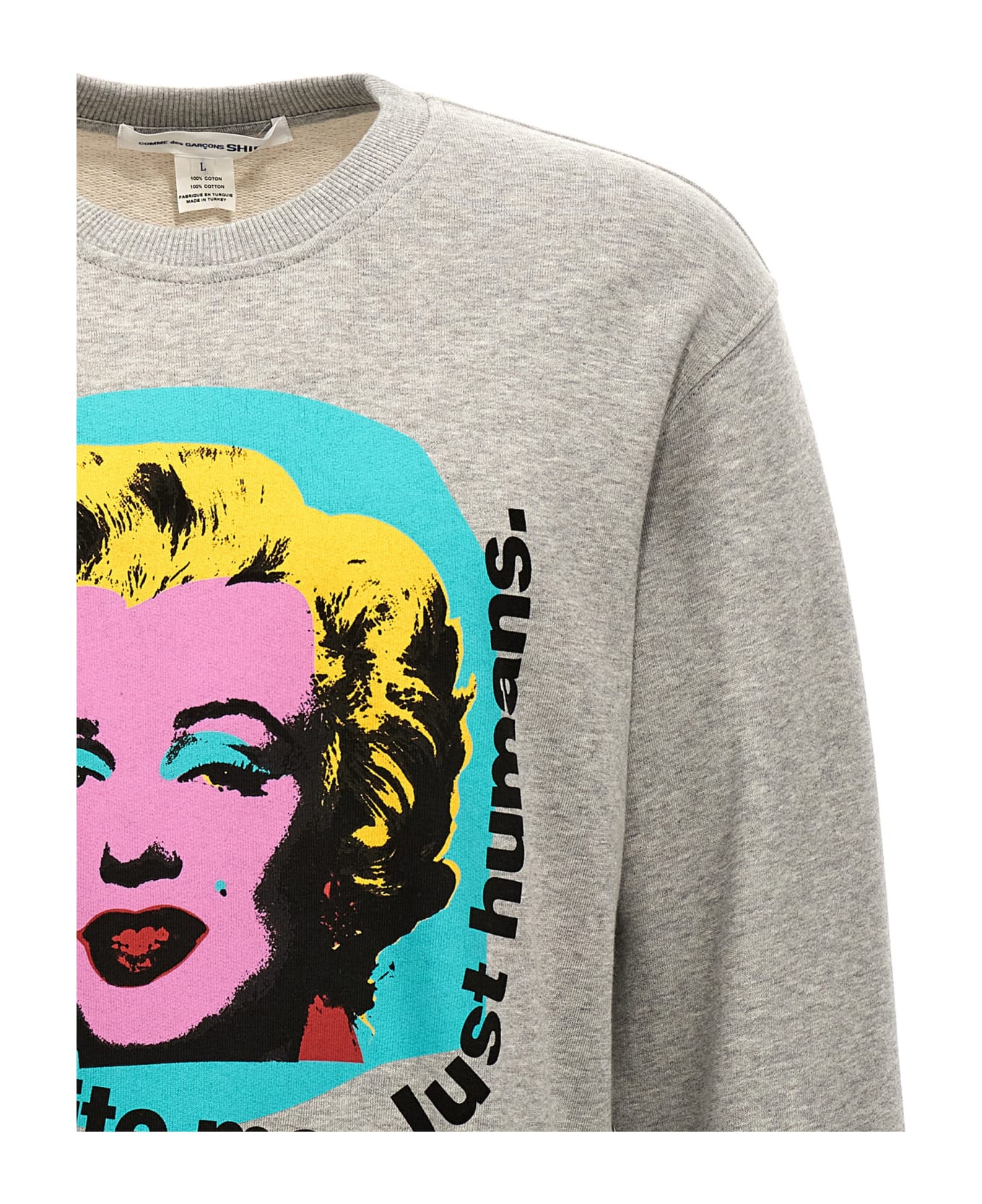 Comme des Garçons Shirt 'andy Warhol' Sweatshirt - Gray