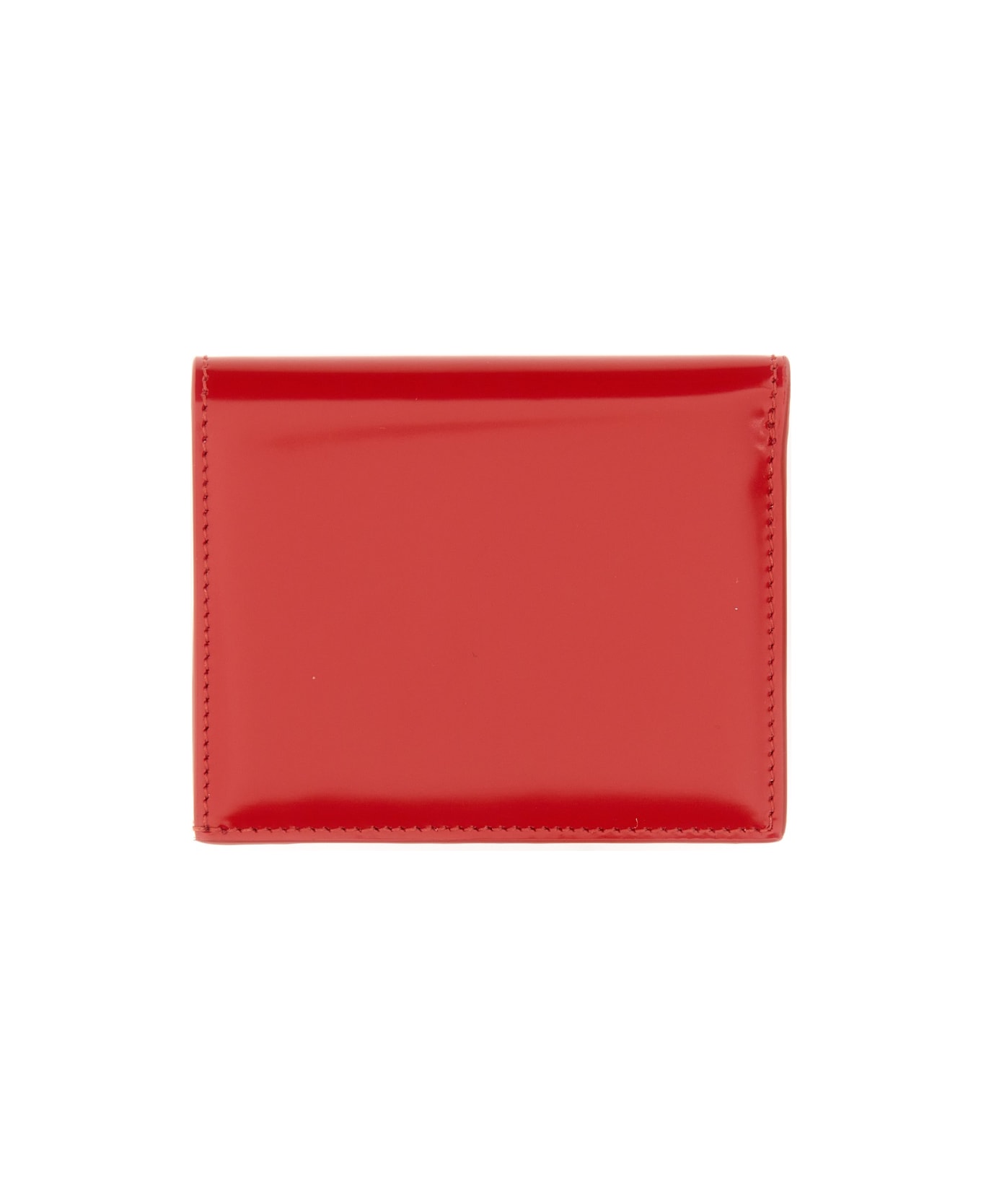 Ferragamo Compact Wallet With Hook-and-eye Closure - RED