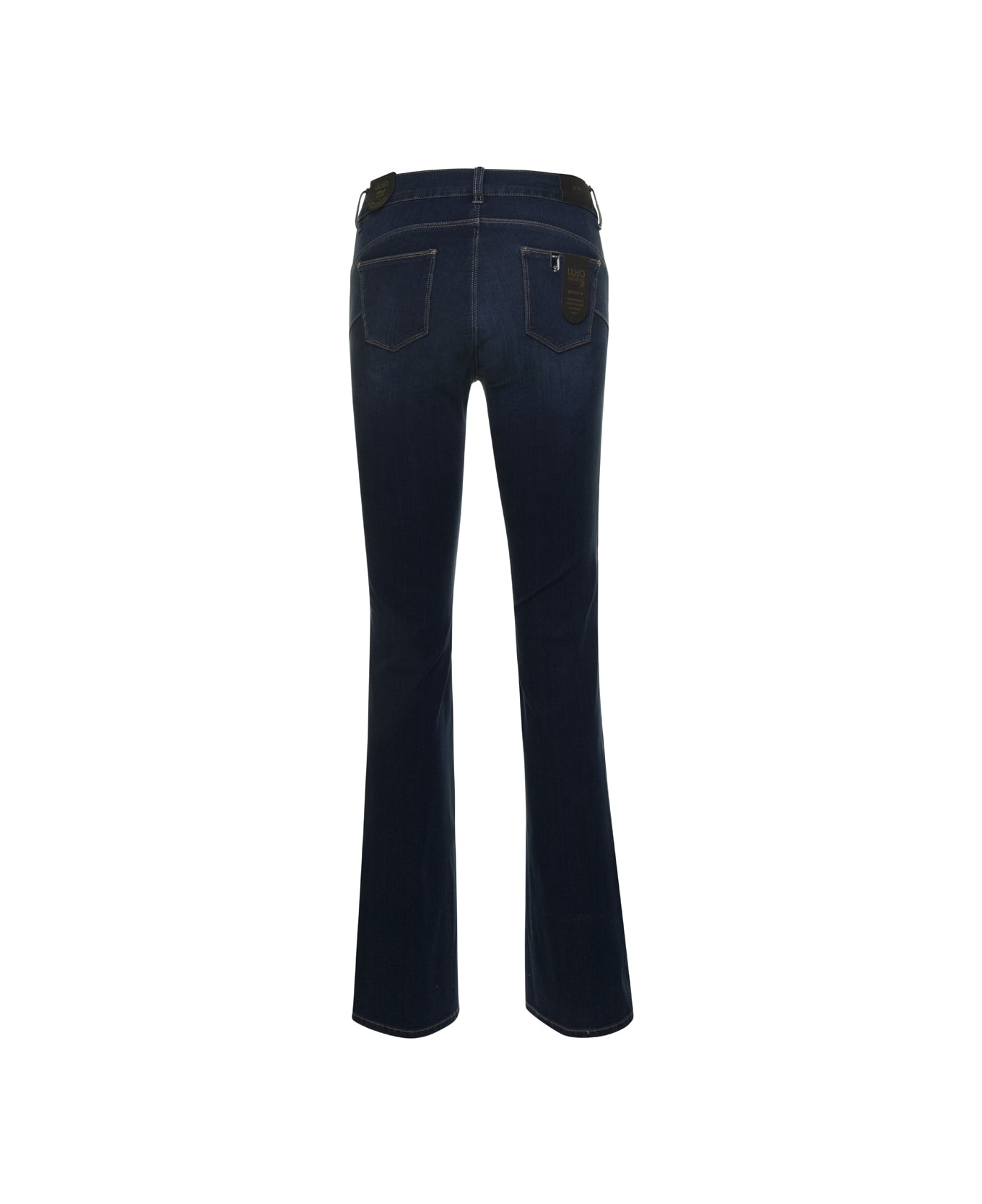 Liu-Jo Blue Flared Jeans In Denim Woman - Blu デニム