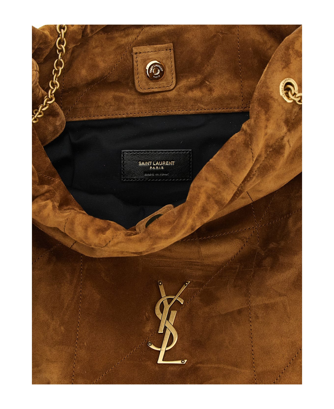 Saint Laurent 'jamie' Small Crossbody Bag - Brown
