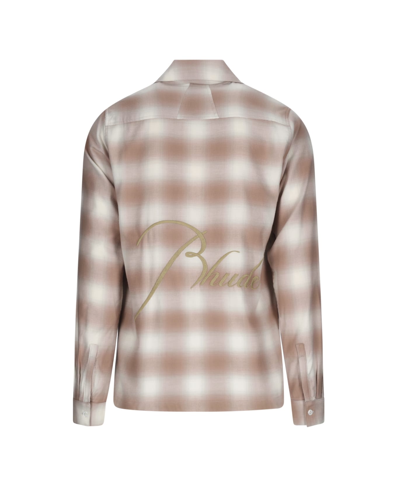 Rhude Checked Shirt - Brown