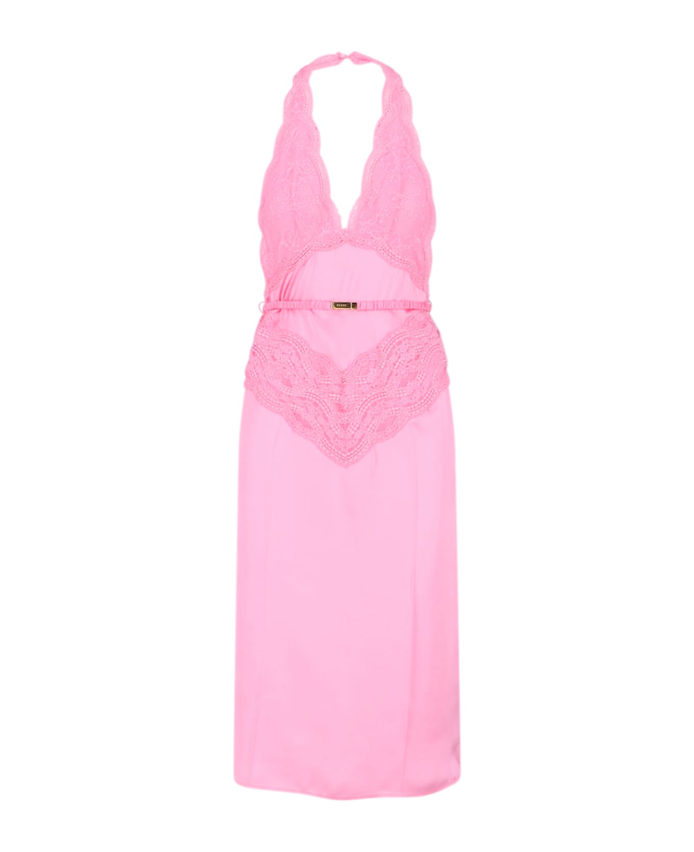 Gucci Silk Satin Midi Dress - Pink