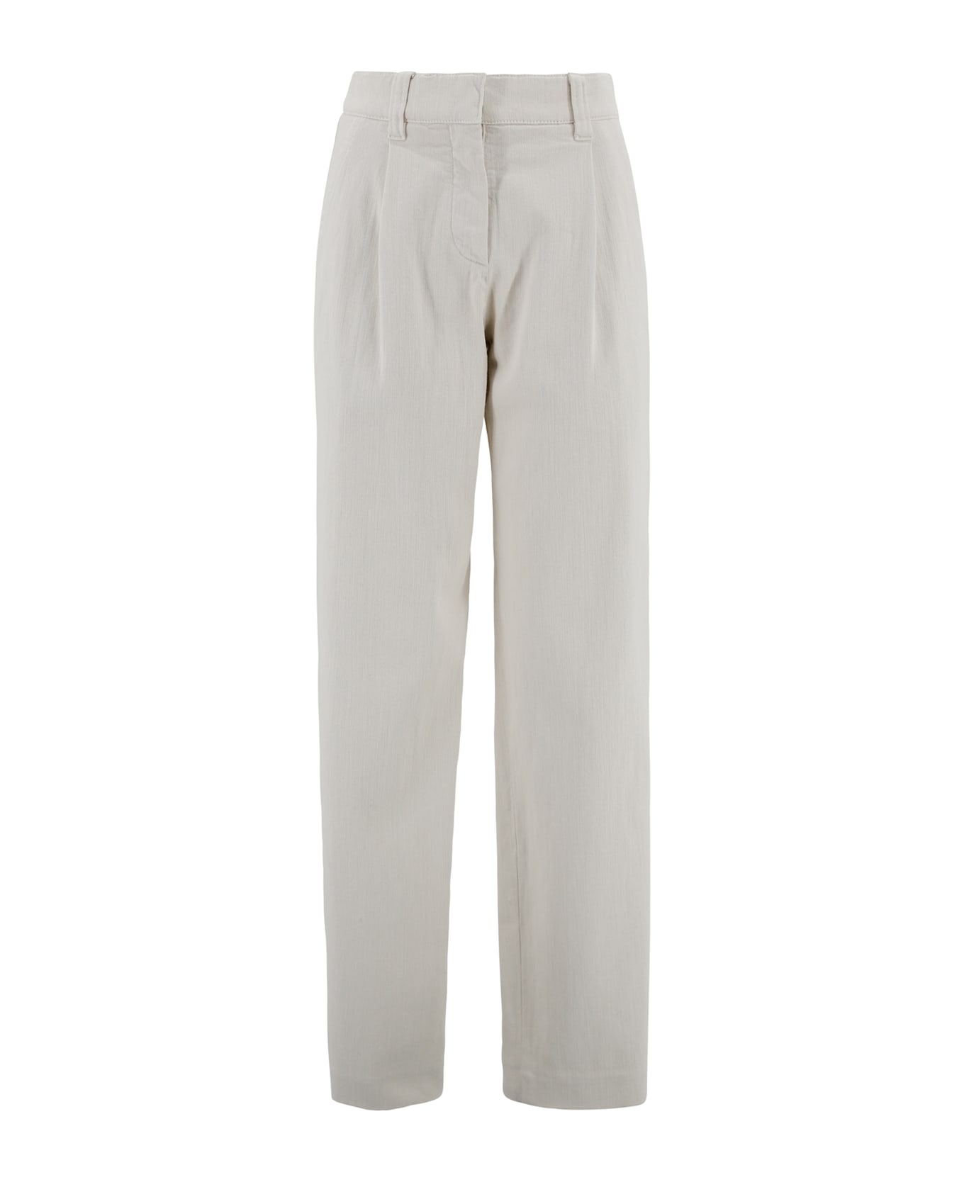 Brunello Cucinelli Monili Chain Detail Jeans - White