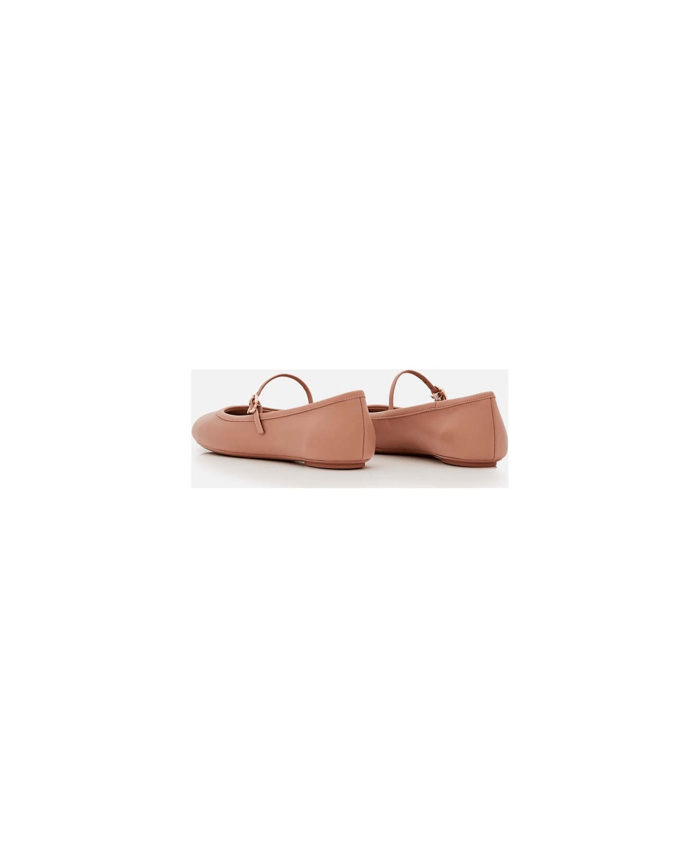 Gianvito Rossi Leather Ballet Flat - Rose