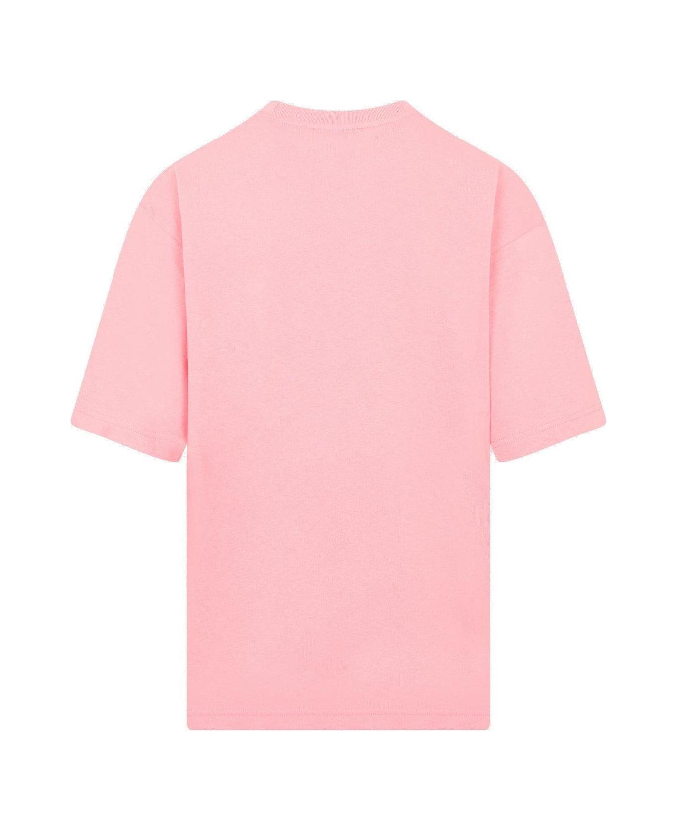 Acne Studios Graphic Patch T-shirt - Bqu Bubblegum Pink