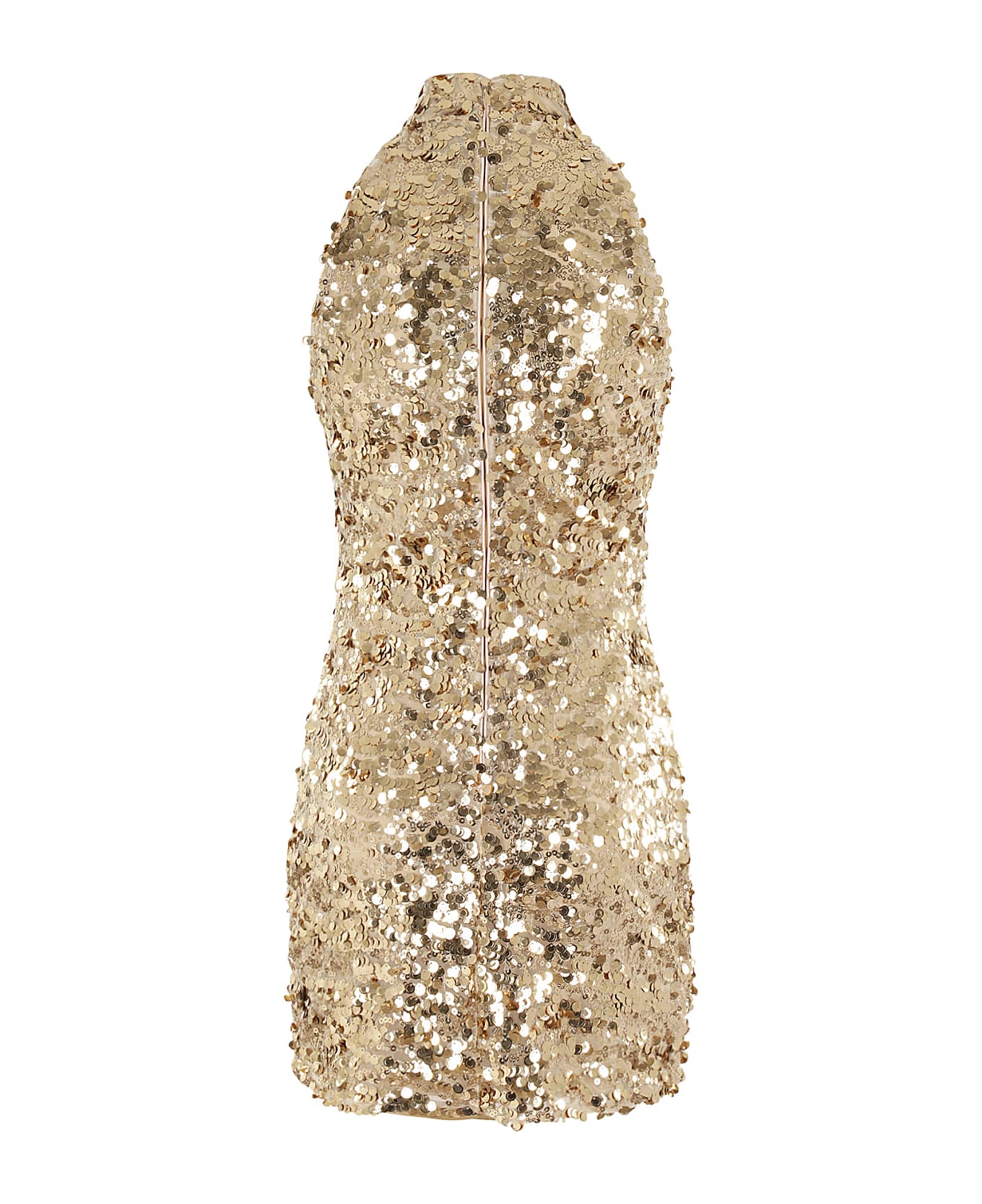 Amen Dress In Sequins - Gold