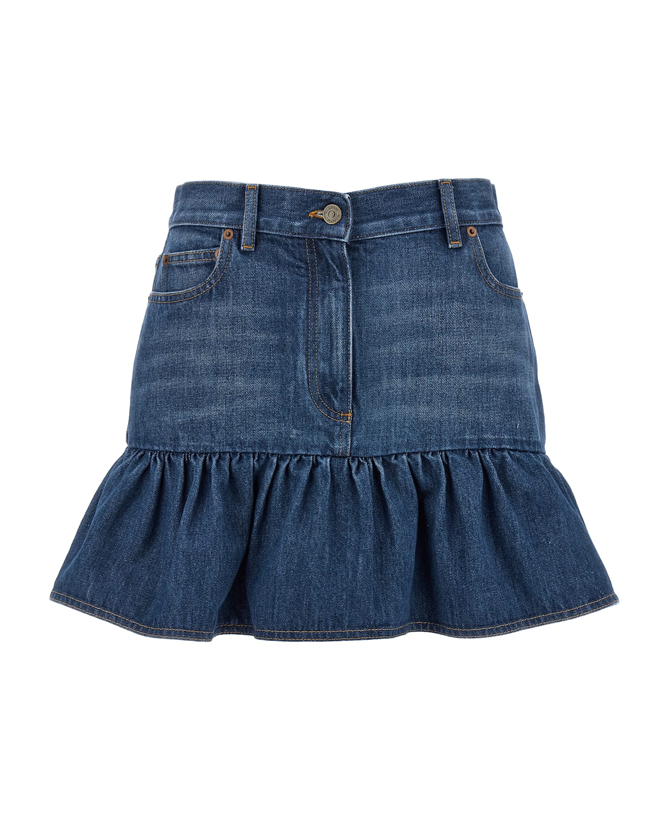 Valentino Garavani Denim Skirt - Light Blue