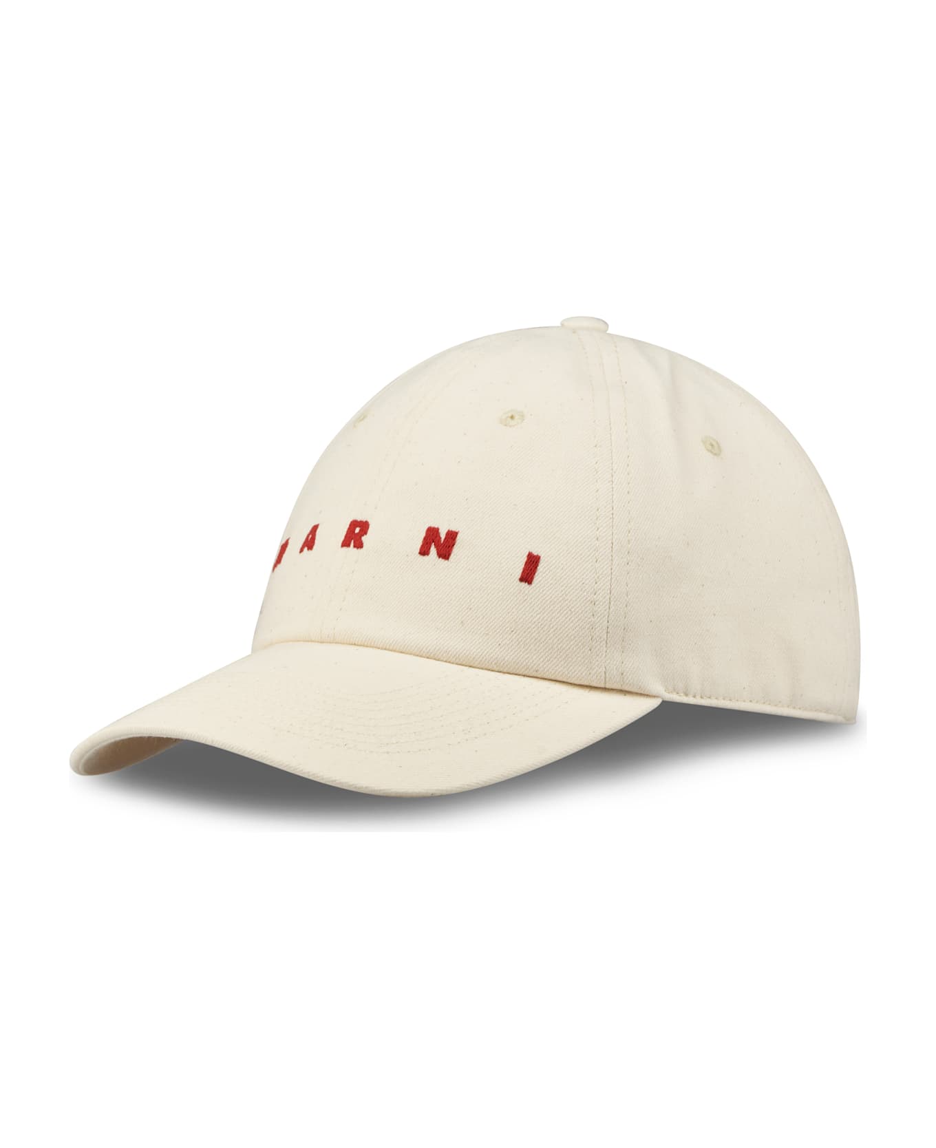 Marni Embroidered Logo Cap - BONE