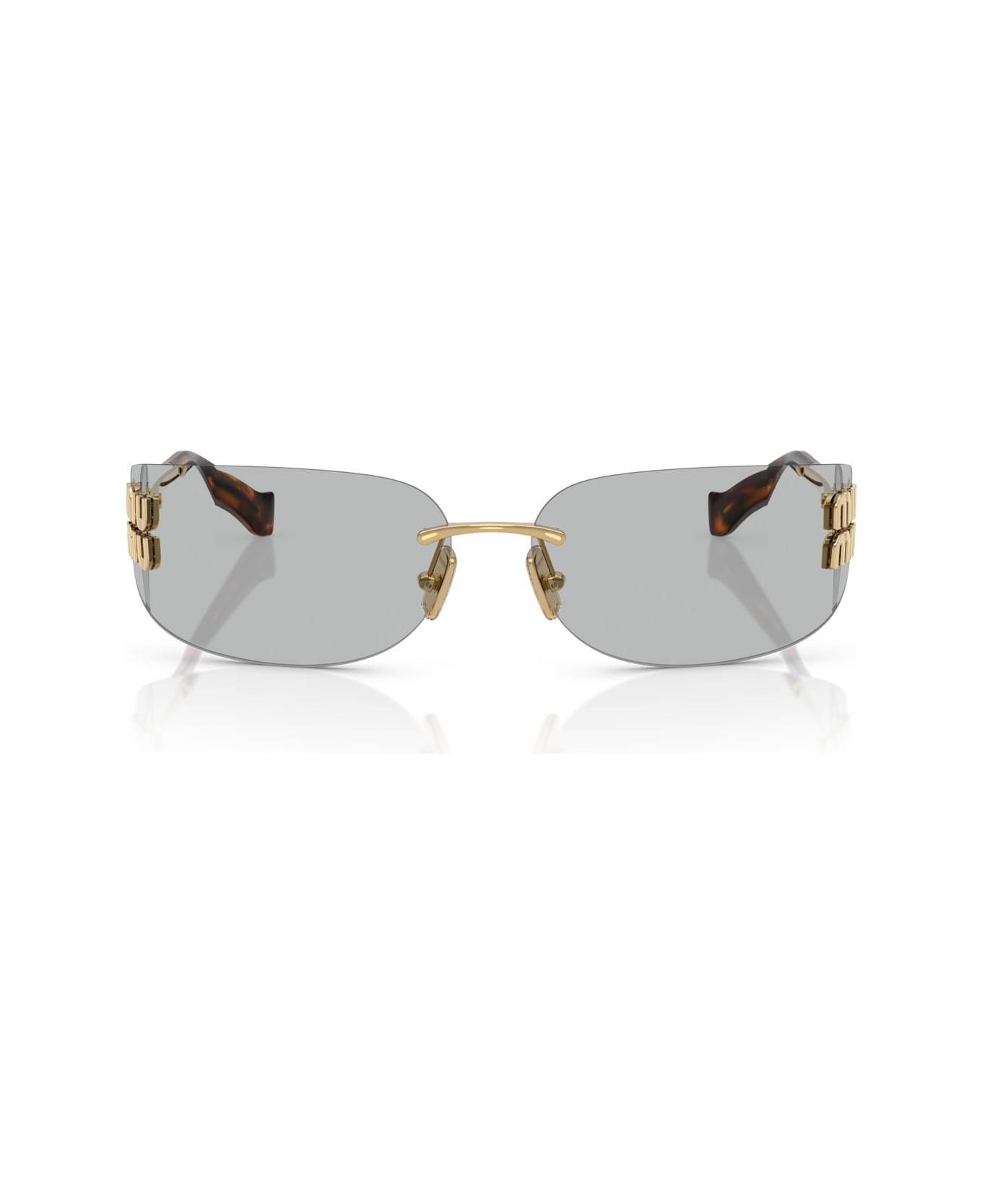 Miu Miu 0mu A51s Runway 5ak50k Oro Metal Sunglasses - Oro