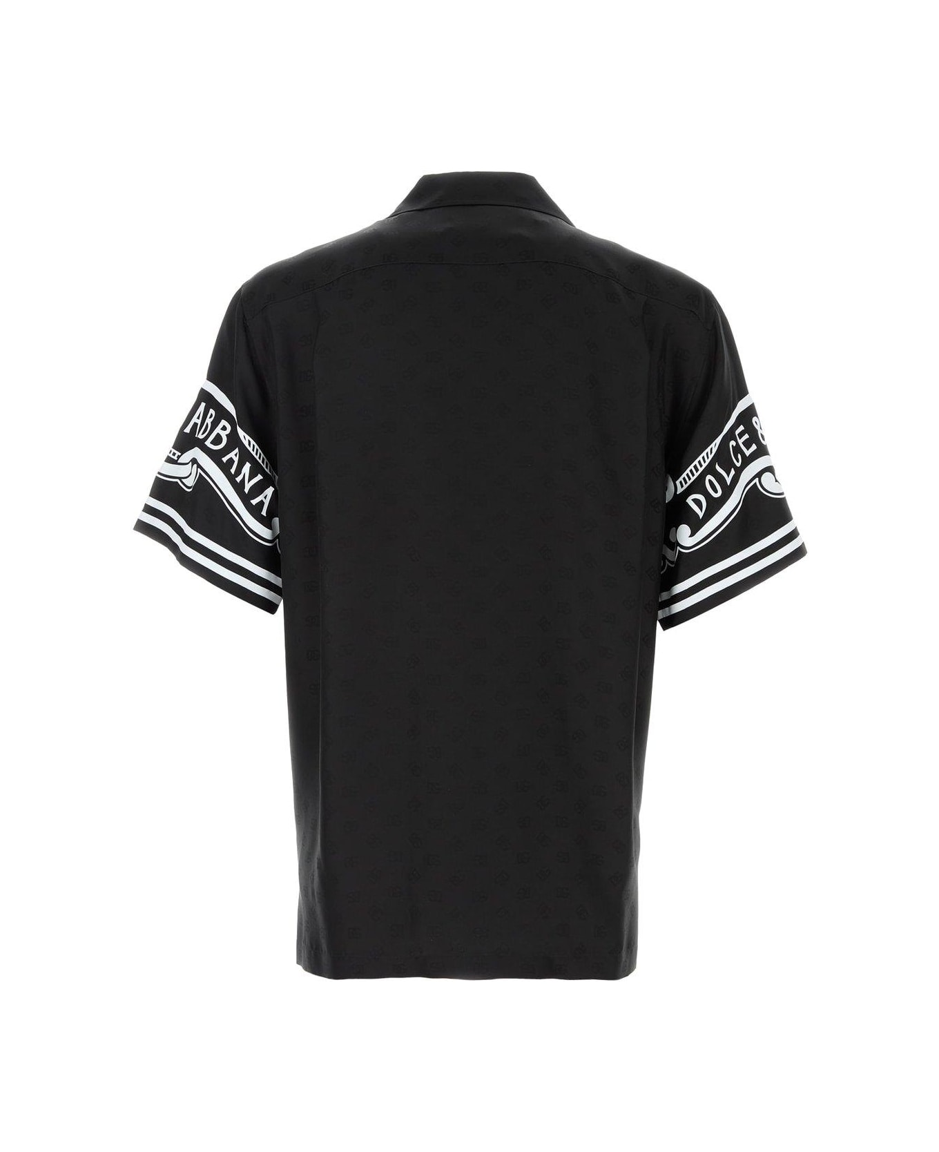 Dolce 
Gabbana Printed Silk Shirt - BLACK