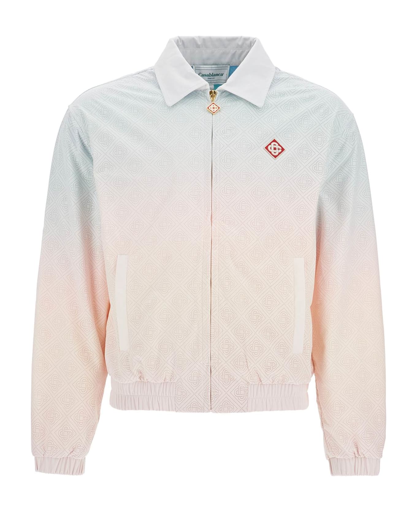 Casablanca Track Jacket With Laser Degradã© Details - LASER CUT GRADIENT (Pink)