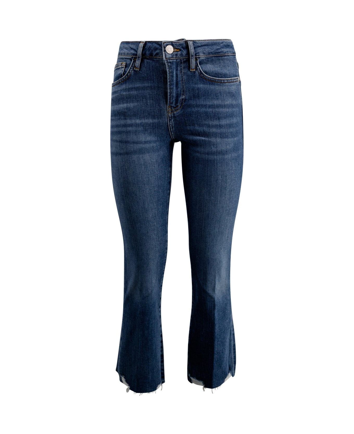Frame Le Crop Mini Boot Mid-rise Jeans - BLUE