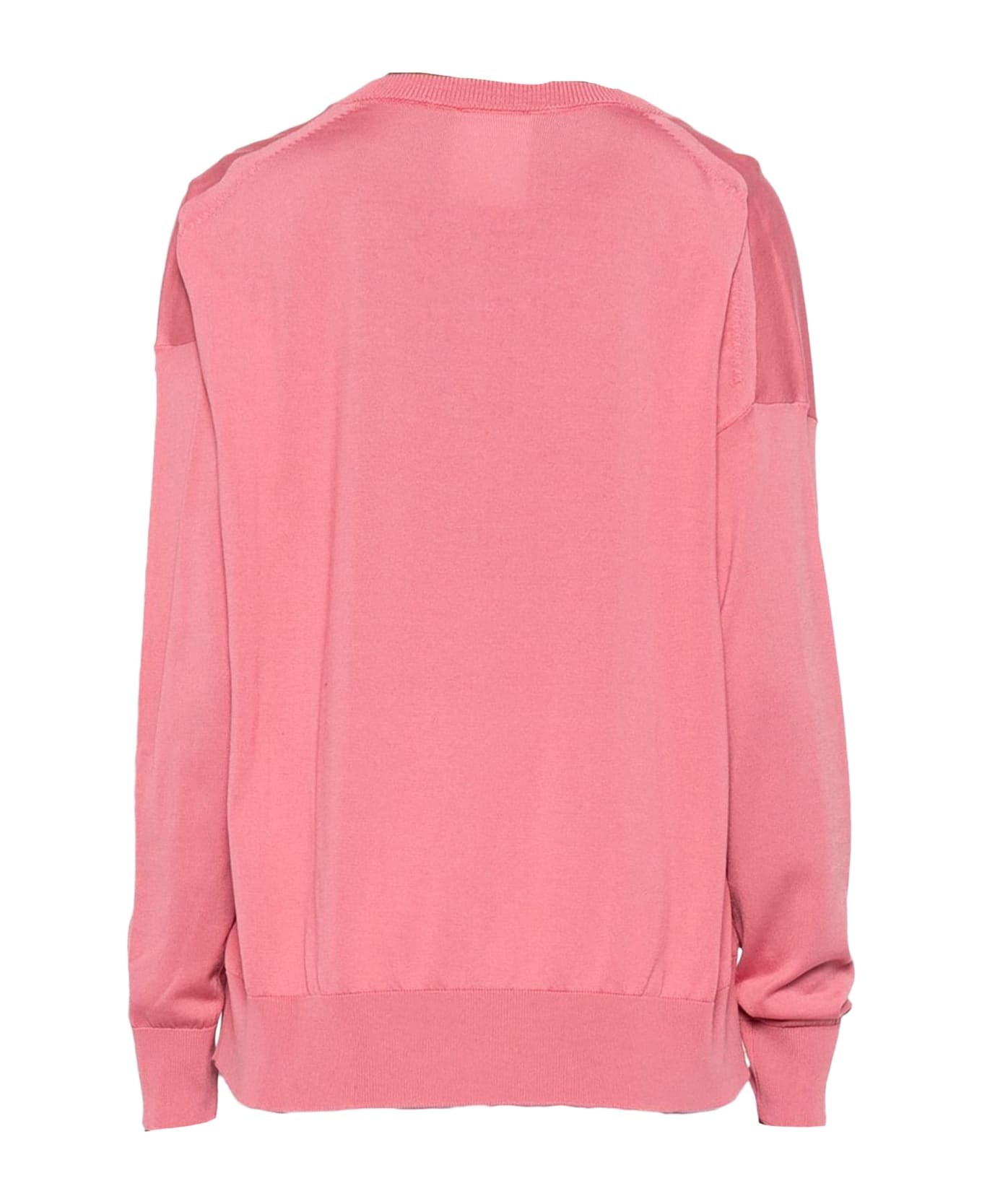 SEMICOUTURE Pink Cotton Sweater - Pink
