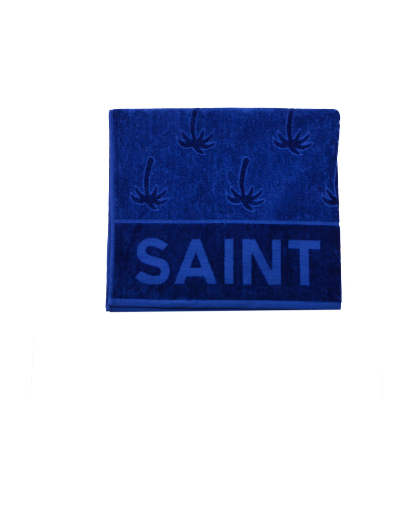 MC2 Saint Barth Beach Towel With Logo - Blue アクセサリー＆ギフト