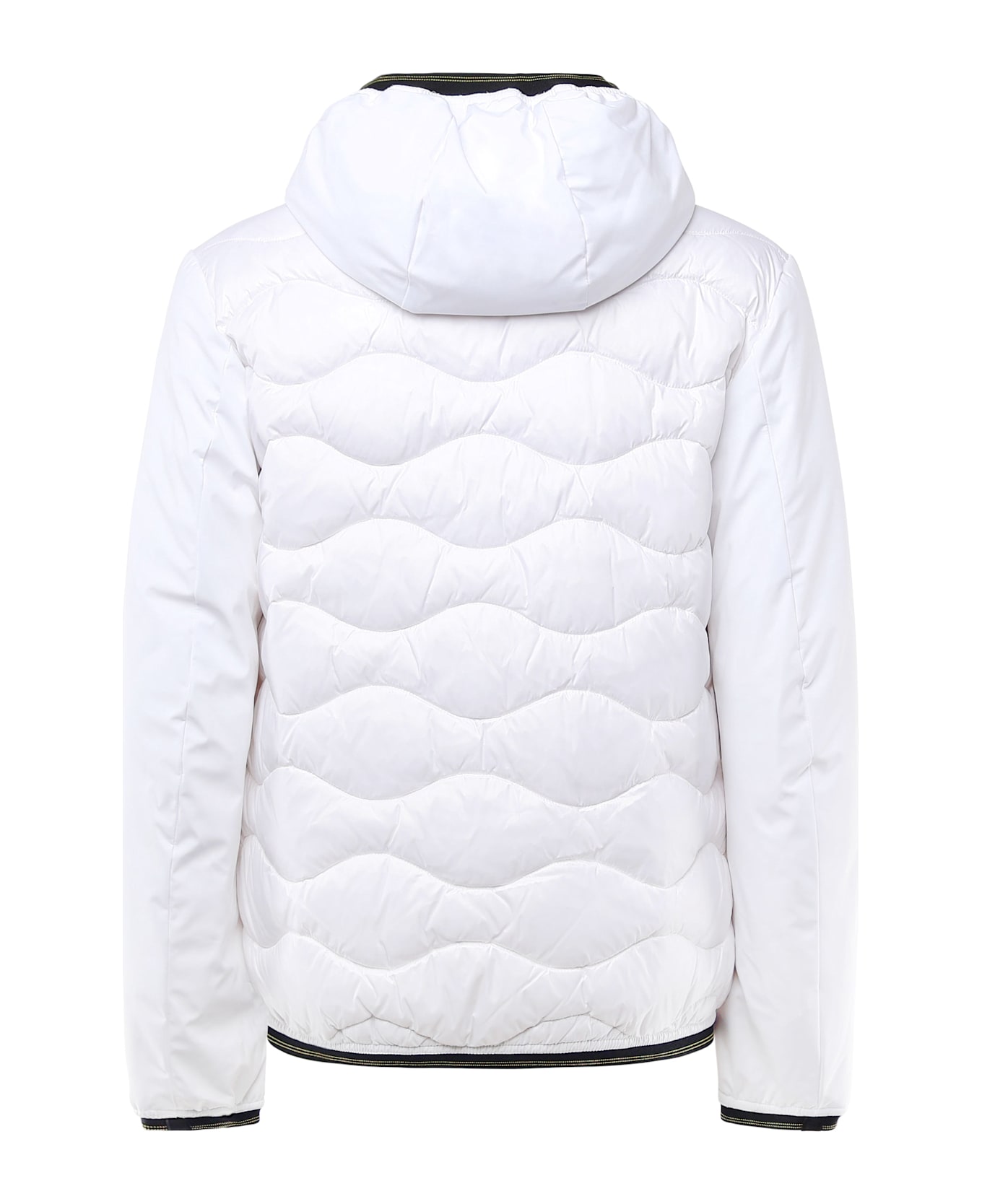 Blauer Mixed Fill Quilted Jacket Albert - White