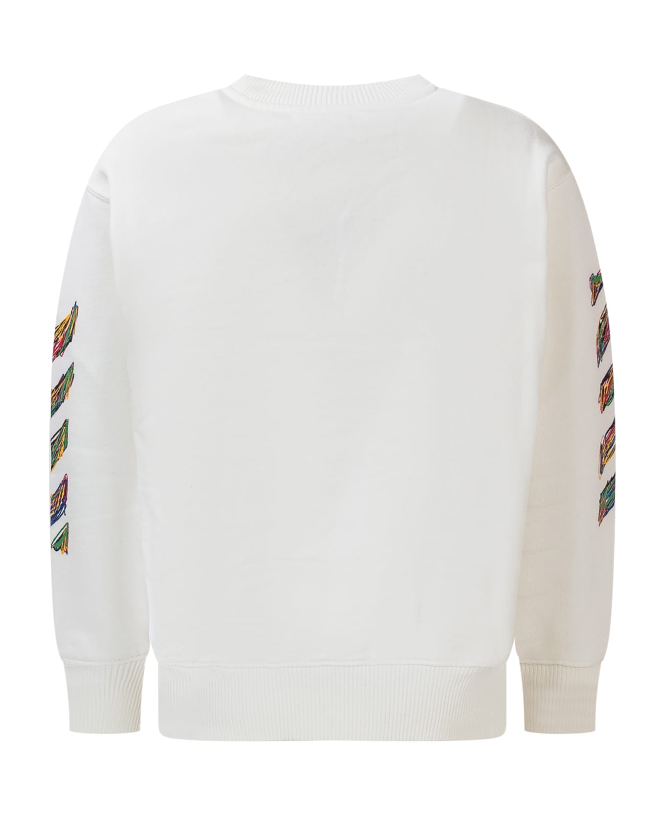 Off-White Logo Sketch Sweatshirt - WHITE ニットウェア＆スウェットシャツ