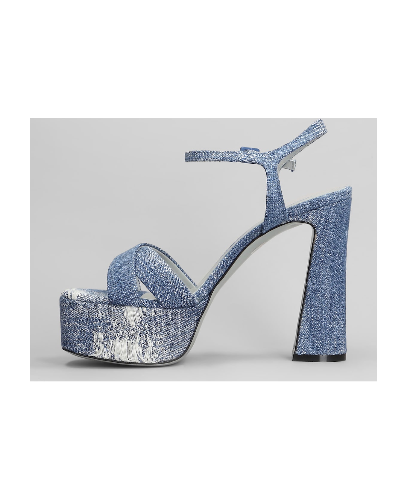 Roberto Festa Stella Sandals In Blue Denim - blue サンダル