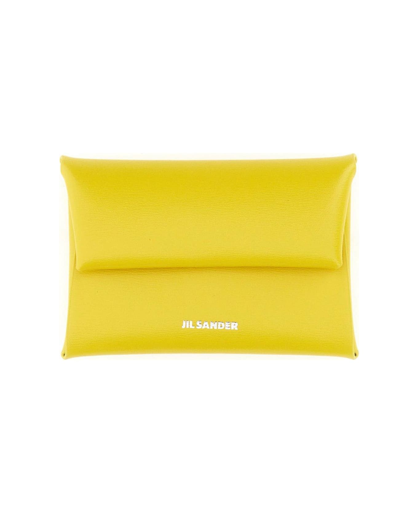 Jil Sander Logo Detailed Coin Purse - YELLOW