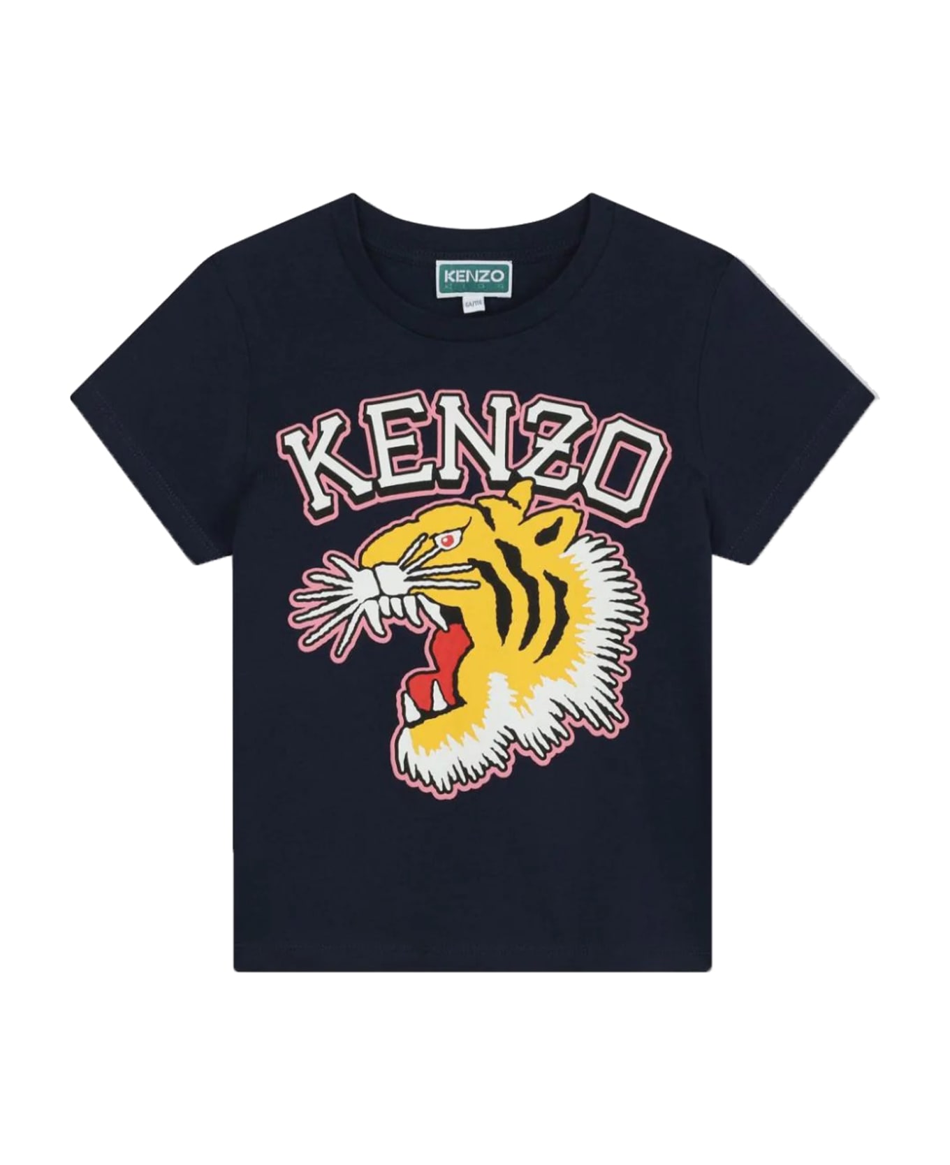 Kenzo Kids Cotton T-shirt - Blue