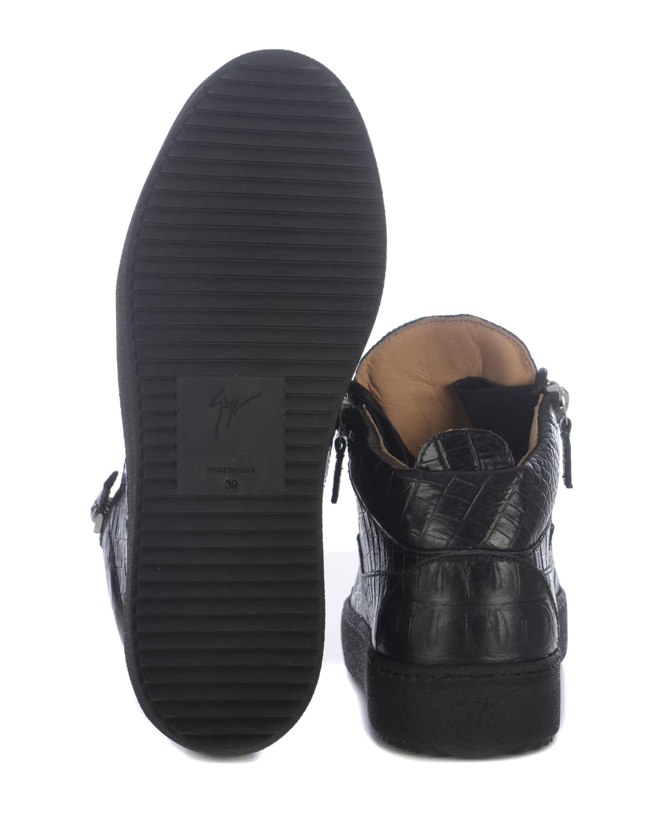 Giuseppe Zanotti Sneakers Giuseppe Zanotti In Leather - Nero スニーカー