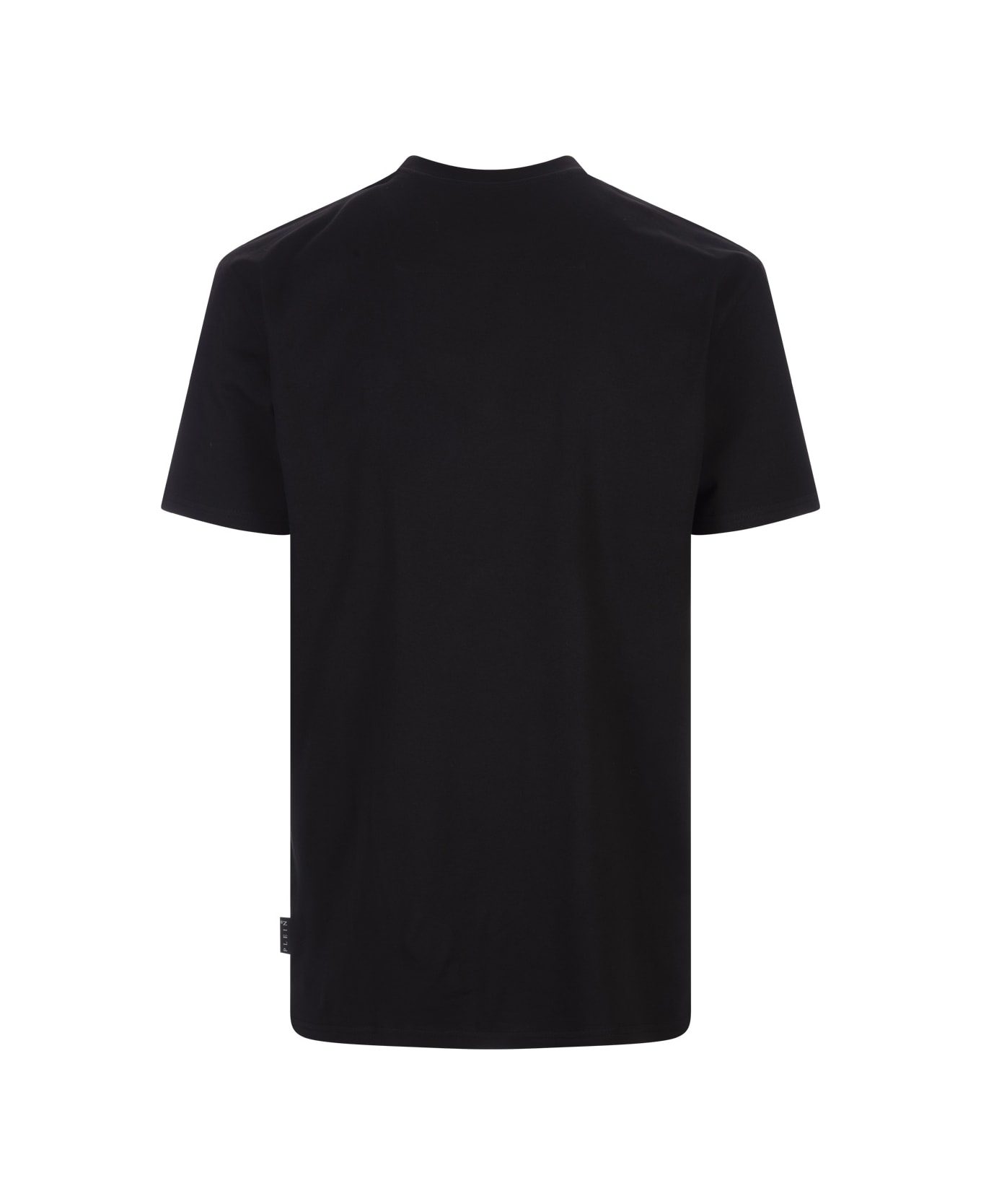 Philipp Plein Black T-shirt With Embroidered Logo - Black シャツ