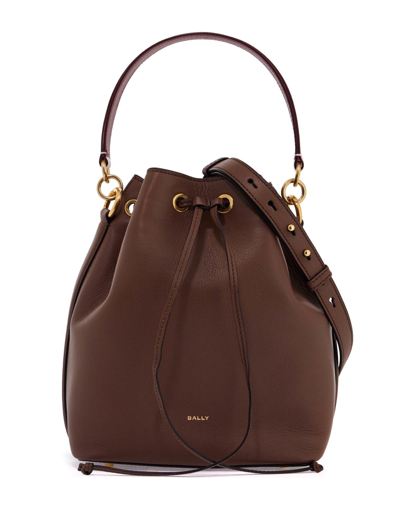 Bally Code Bucket Bag - CUERO 21+ORO (Brown)