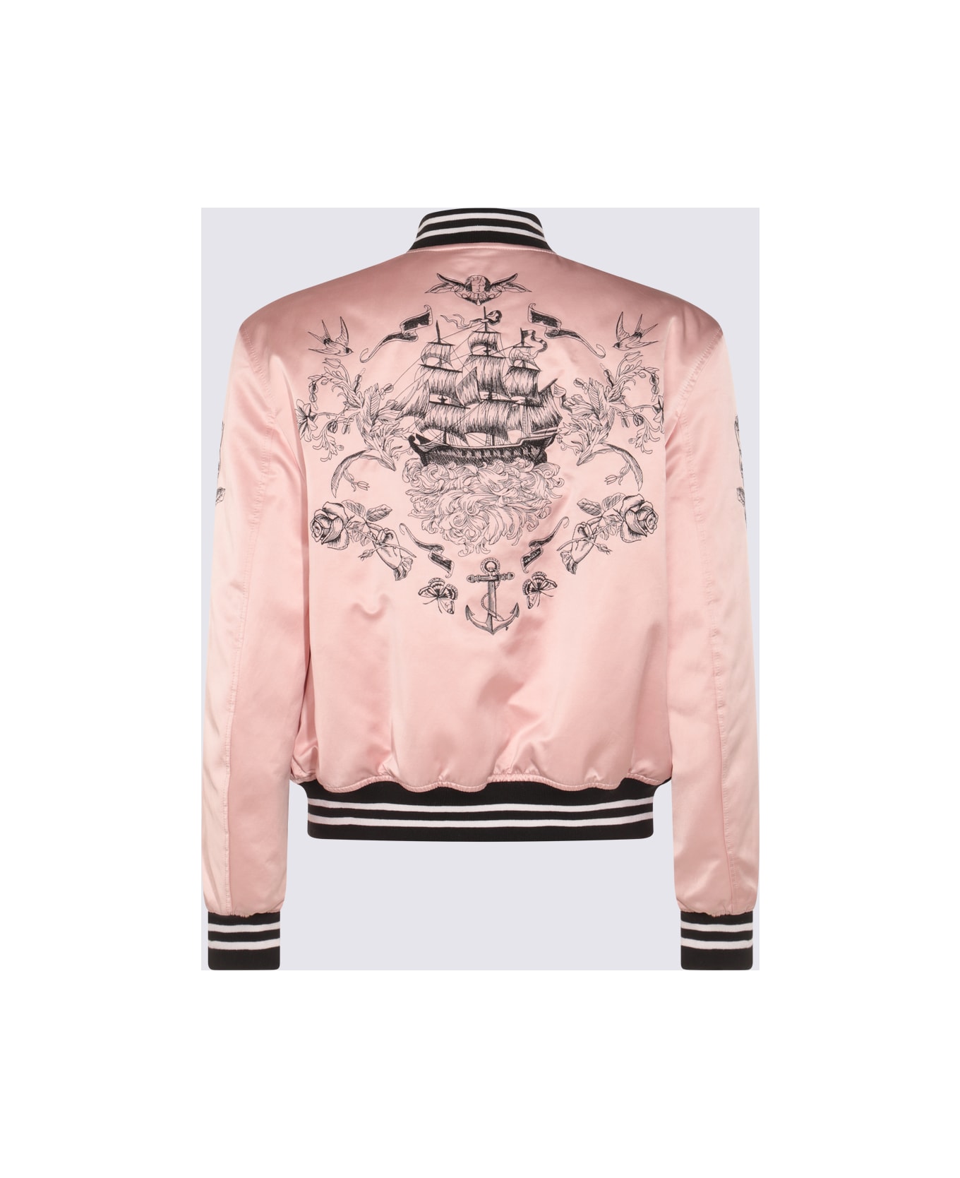 Alexander McQueen Pink And Black Cotton Casual Jacket - Pink