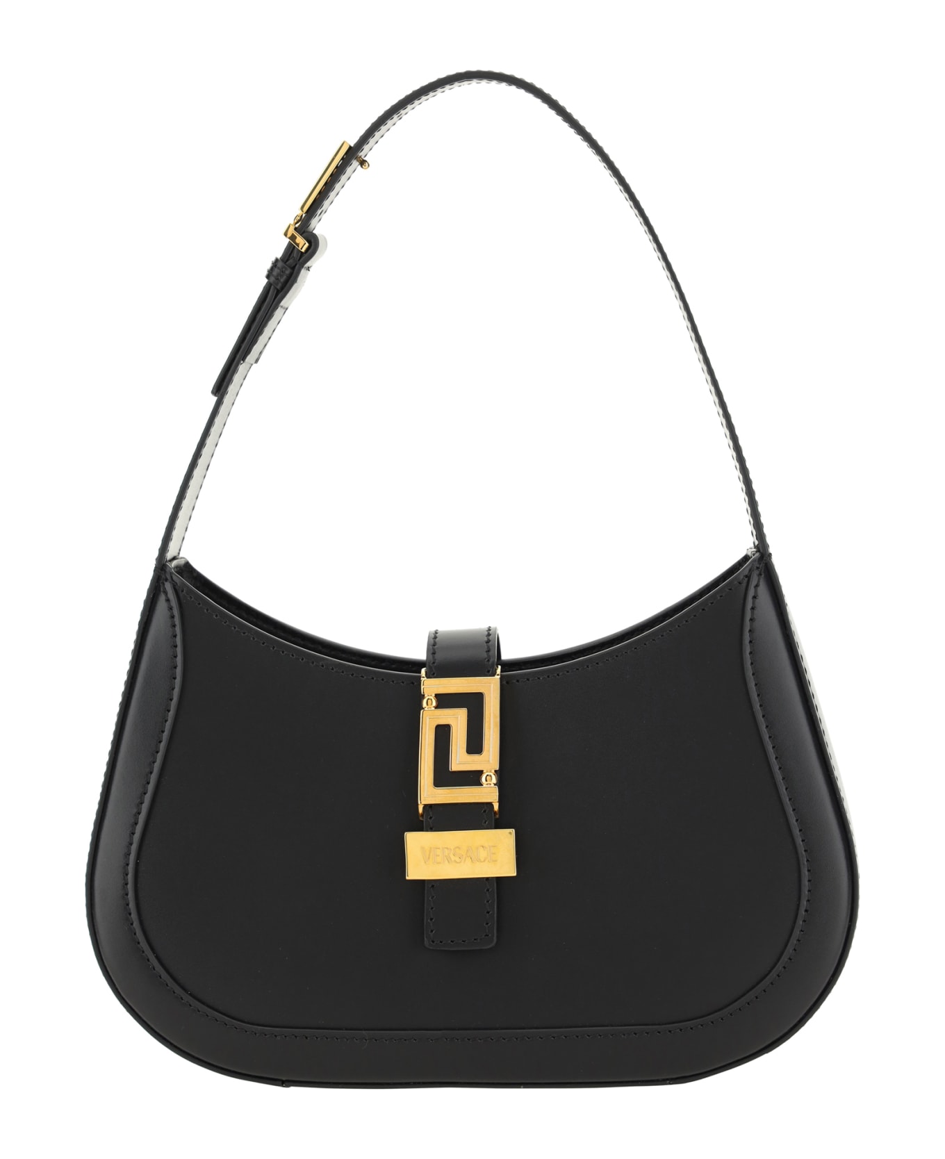 Versace Greca Goddess Handbags - BLACK トートバッグ