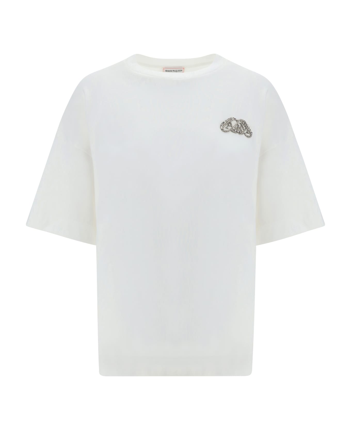 Alexander McQueen Cotton Oversize T-shirt - Optical White
