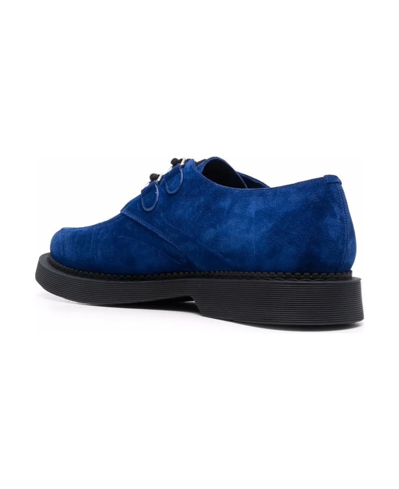 Saint Laurent Teddy Suede Derbies - Blue レースアップシューズ
