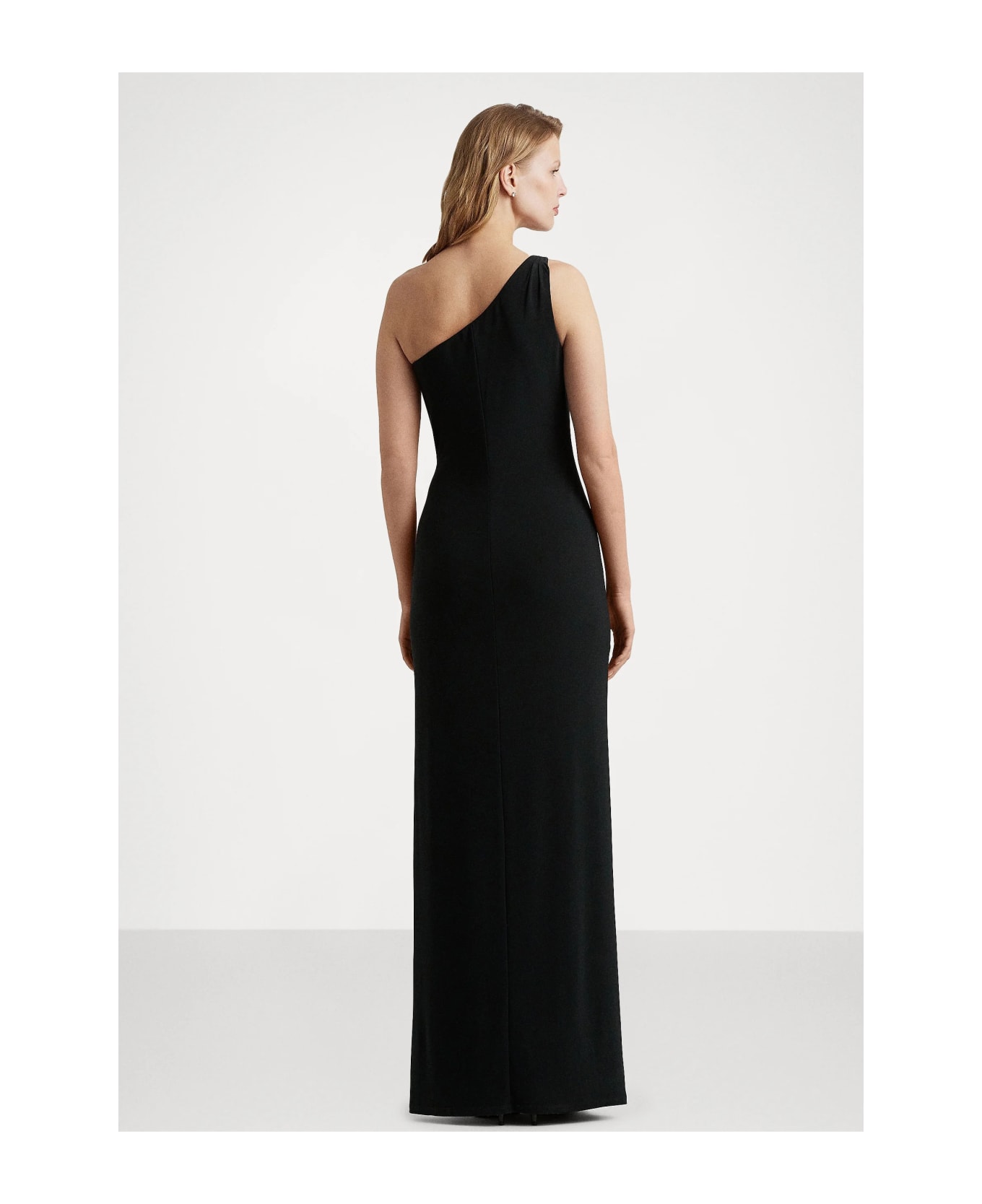 Ralph Lauren Belina One Shoulder Evening Dress - Black