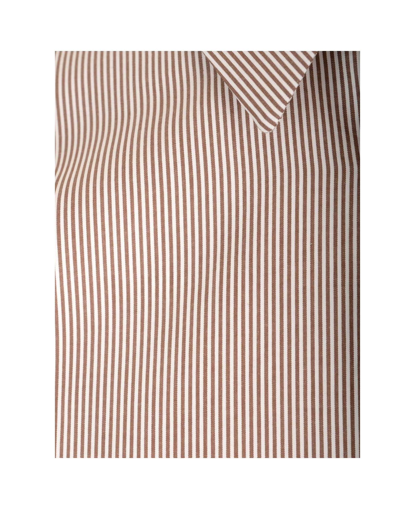 Fendi Striped Pattern Shirt - Brown