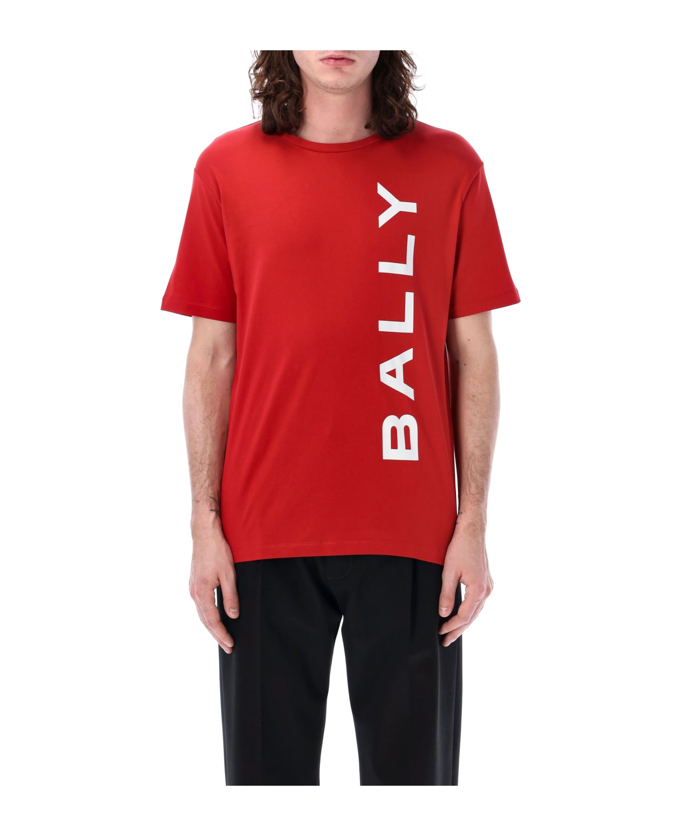 Bally Logo T-shirt - Red シャツ