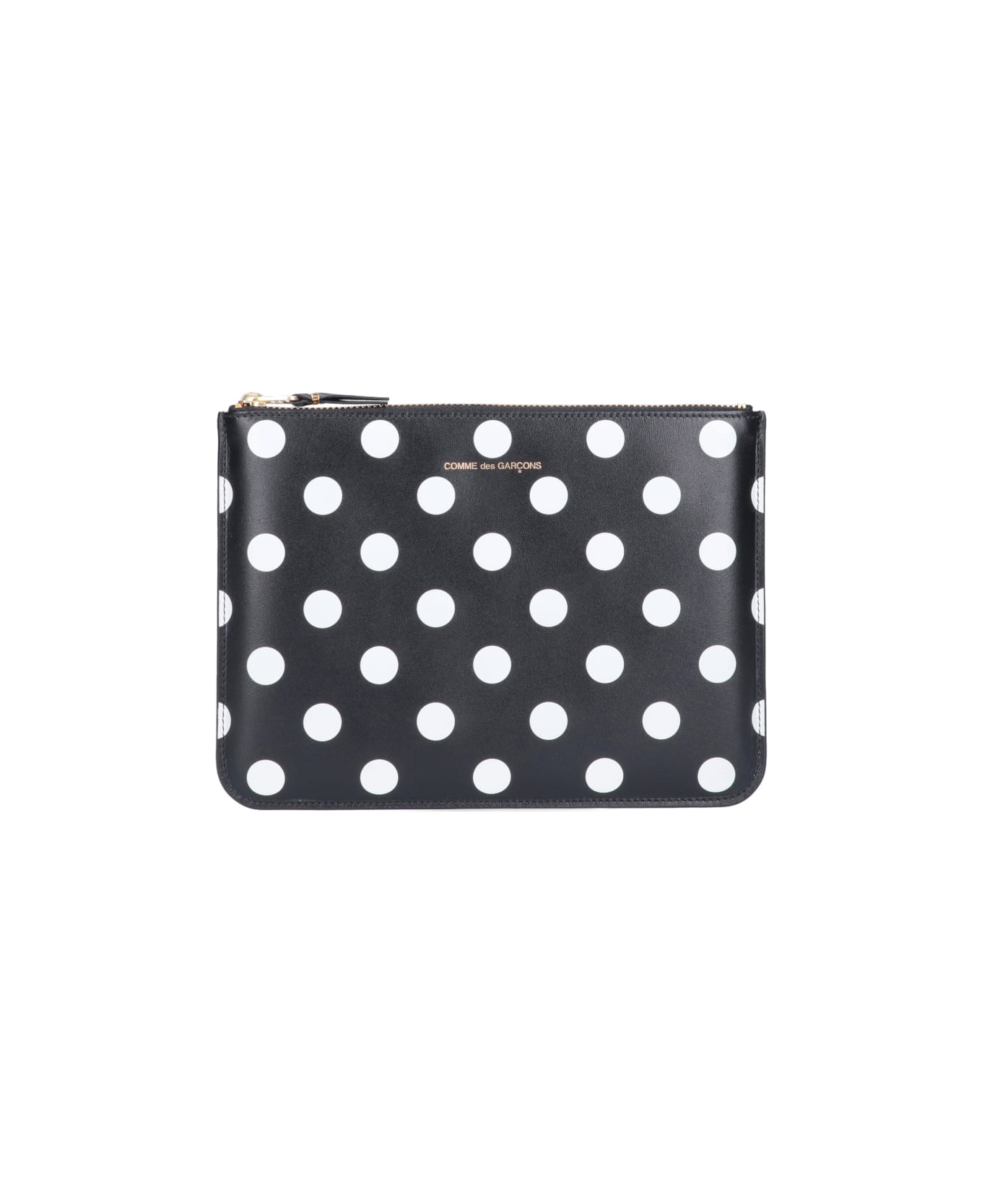 Comme des Garçons Wallet 
polka Dots
 pouch - Black  