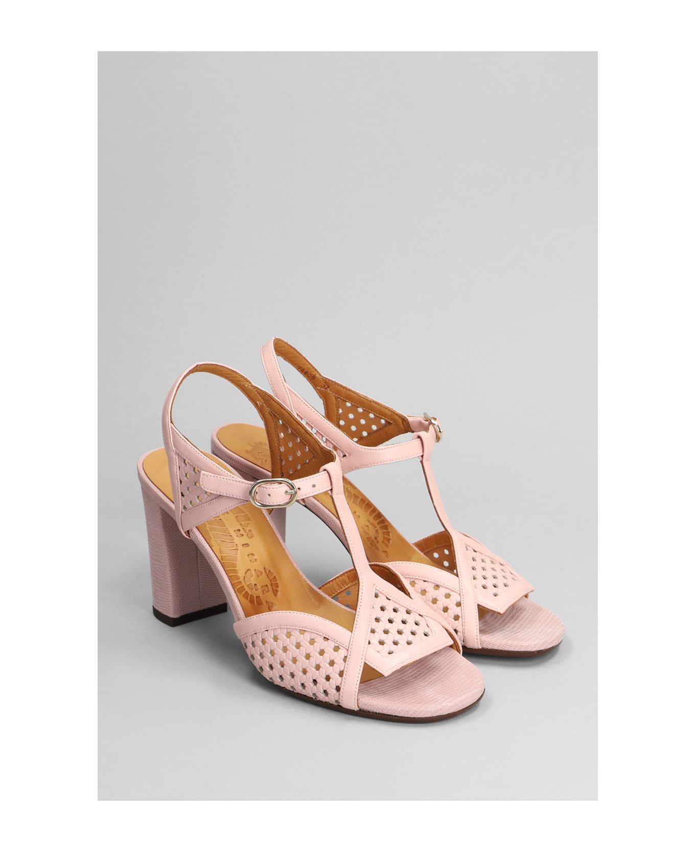 Chie Mihara Bessy Sandals In Rose-pink Leather - rose-pink