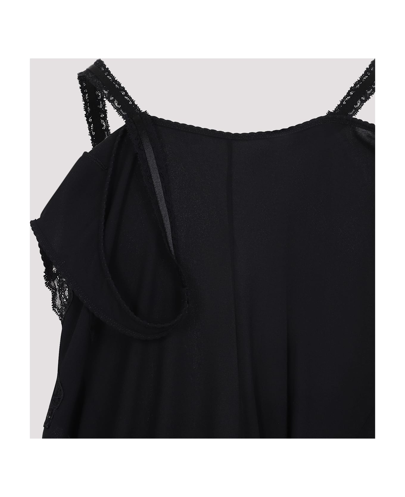Balenciaga Patched Slip Dress - Black