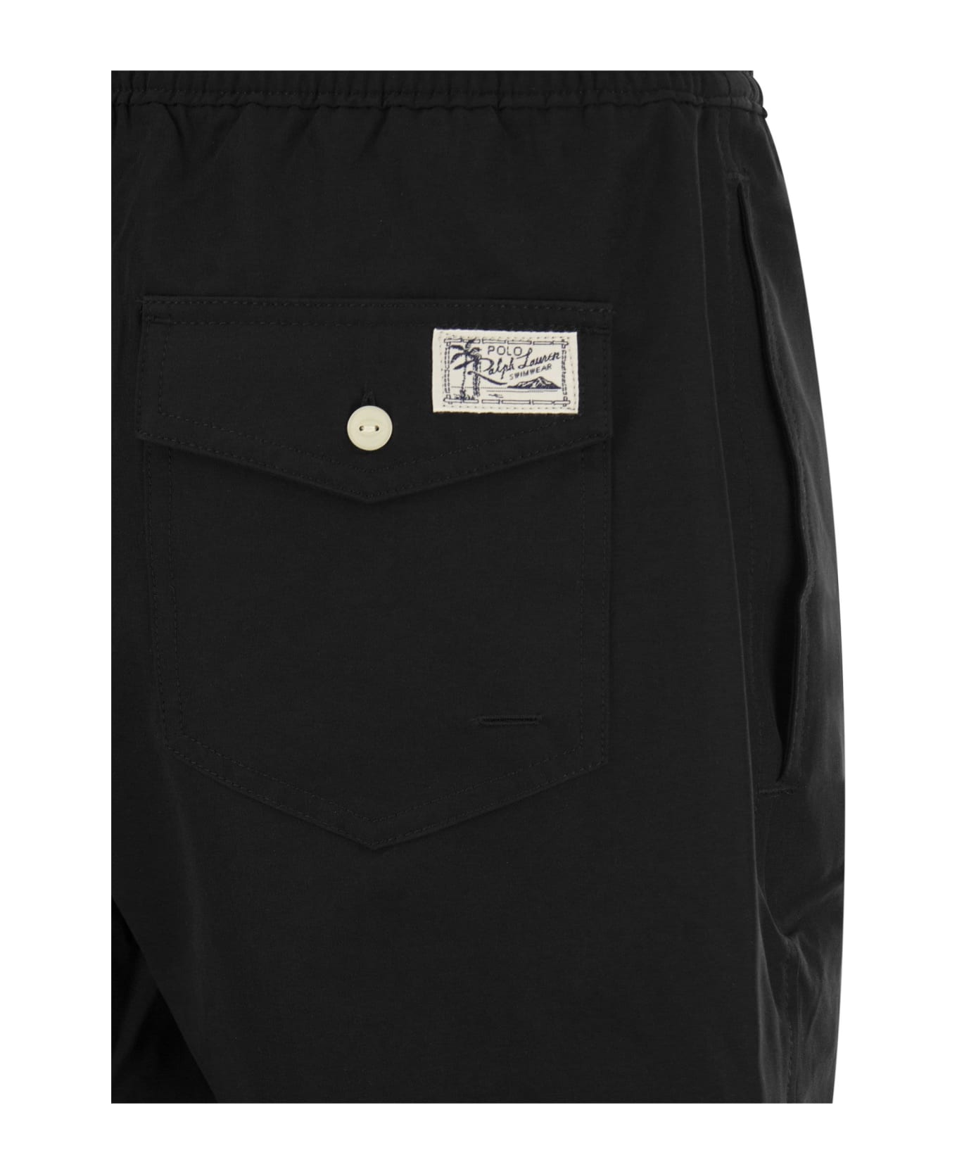 Polo Ralph Lauren Black Stretch Polyester Swimming Shorts - POLOBLK 水着