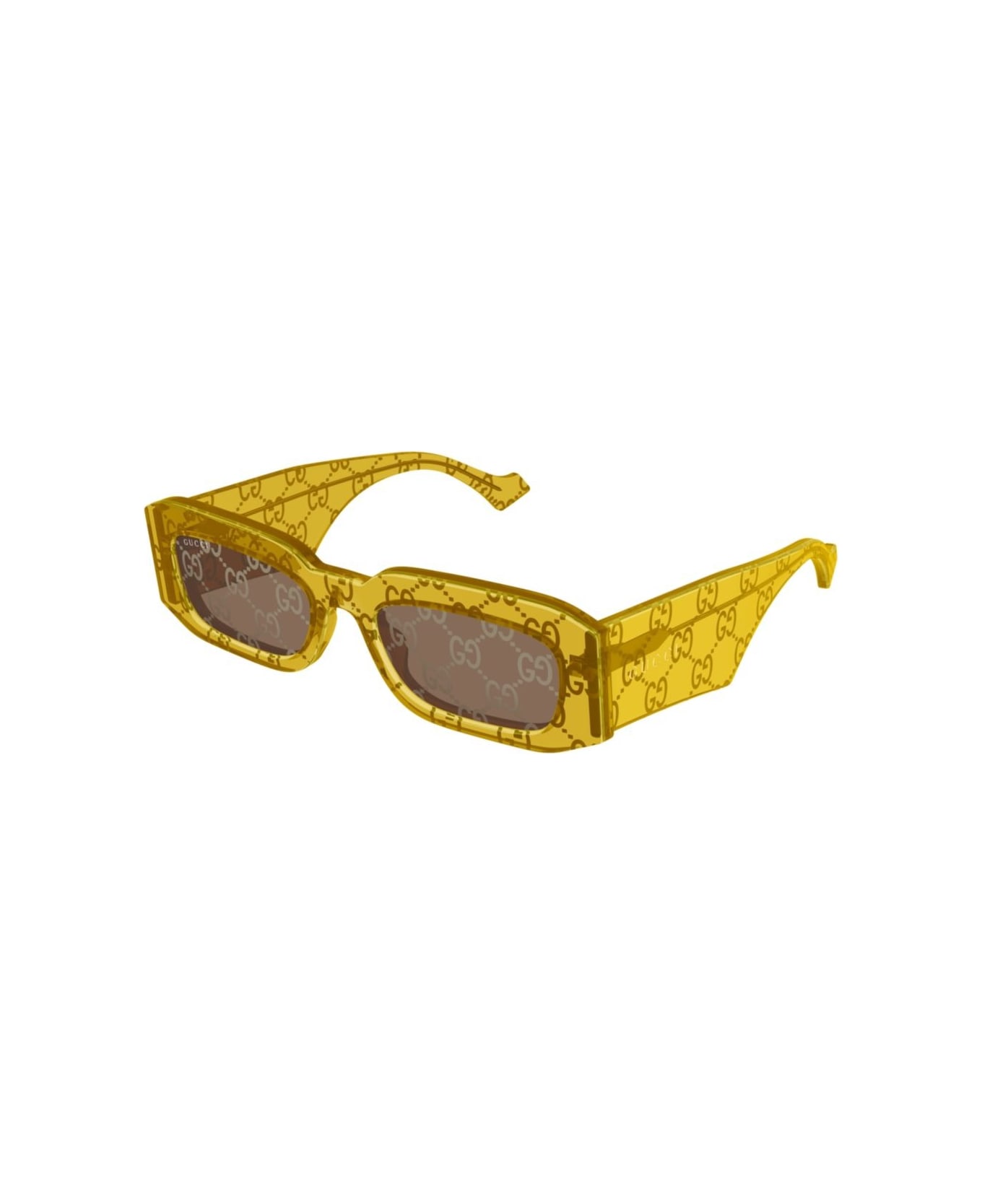 Gucci Eyewear Gg1426s-007yellow-yellow-brown - YELLOW-YELLOW-BROWN
