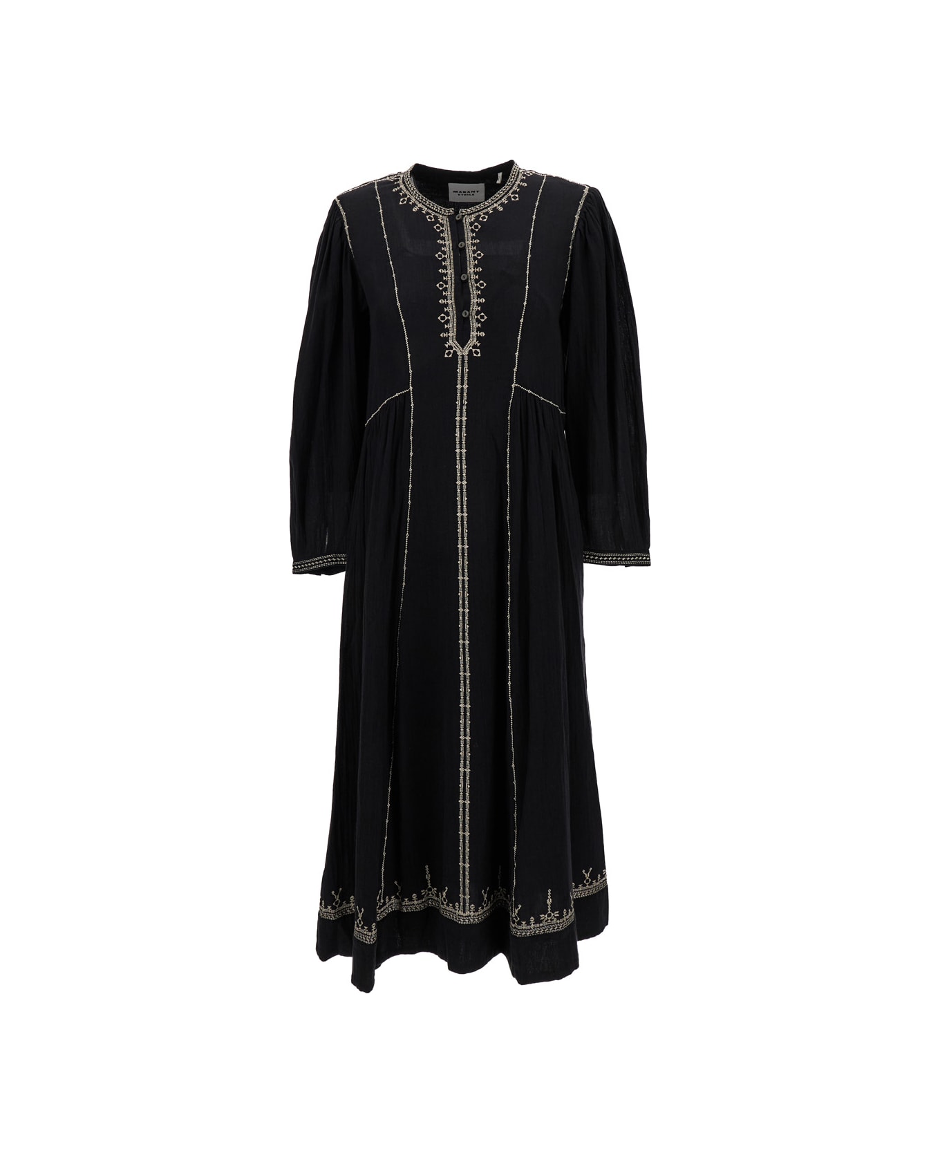 Marant Étoile Pippa Midi Dress - Black ワンピース＆ドレス