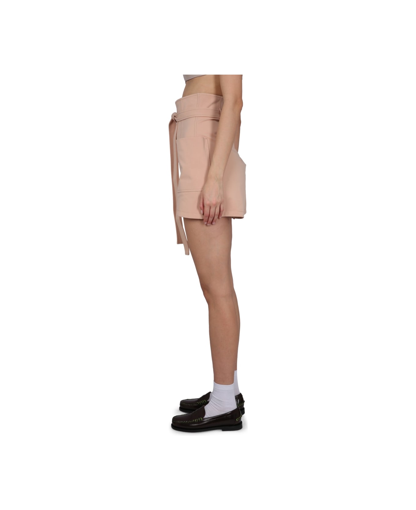 Philosophy di Lorenzo Serafini Shorts With Belt - PINK