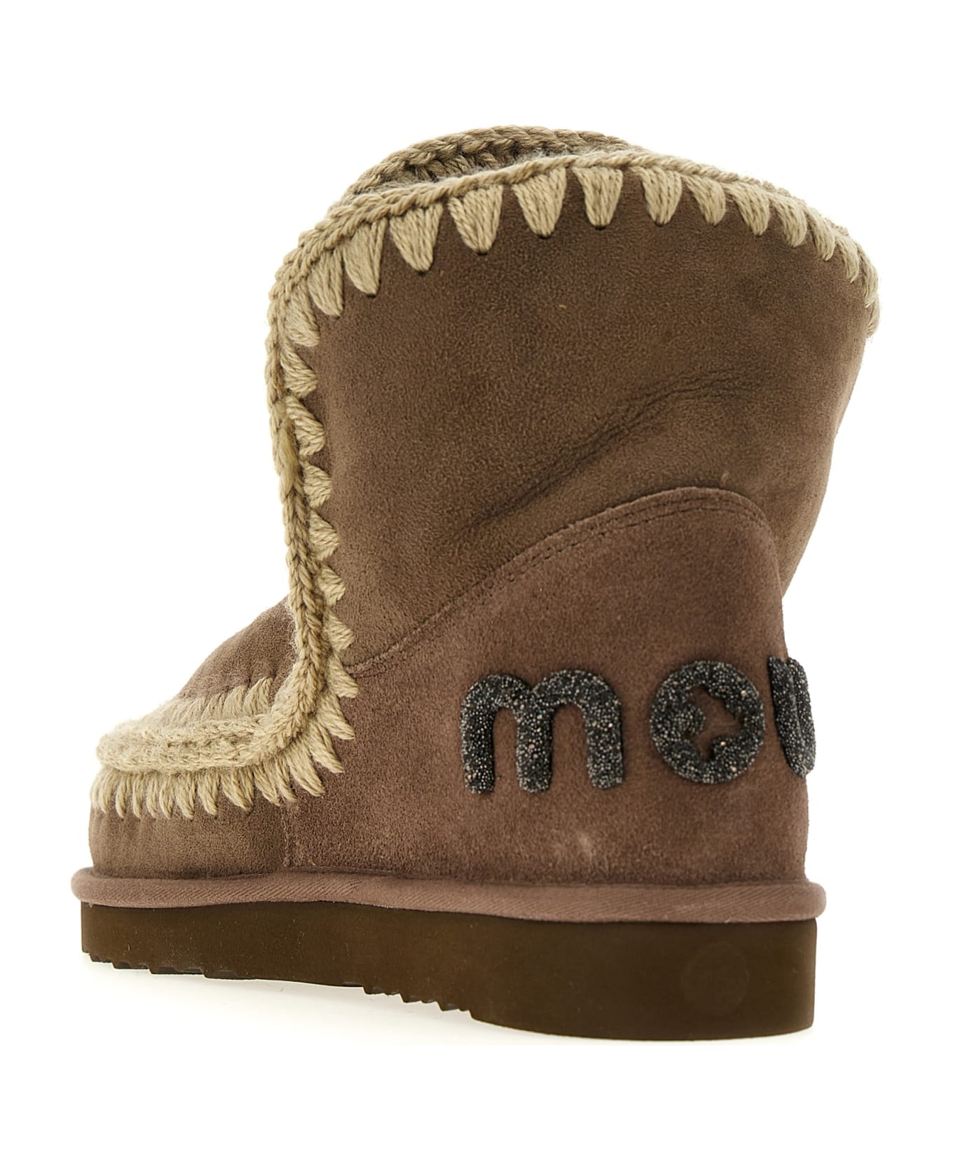 Mou 'eskimo 18 Glitter Logo' Ankle Boots - Elgry Elephant Grey