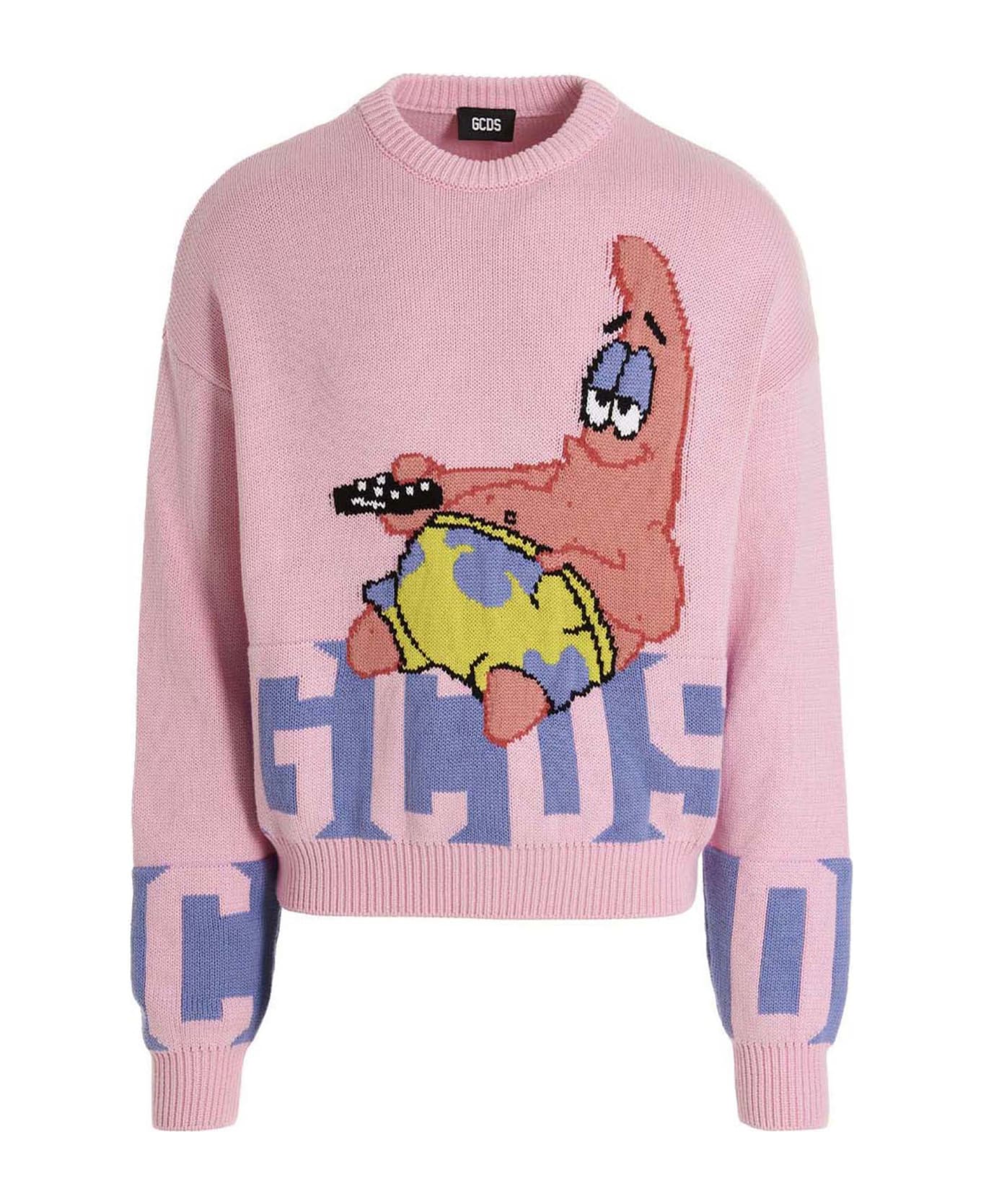 GCDS Spongebob 'patrick Star' Capsule Sweater - Pink