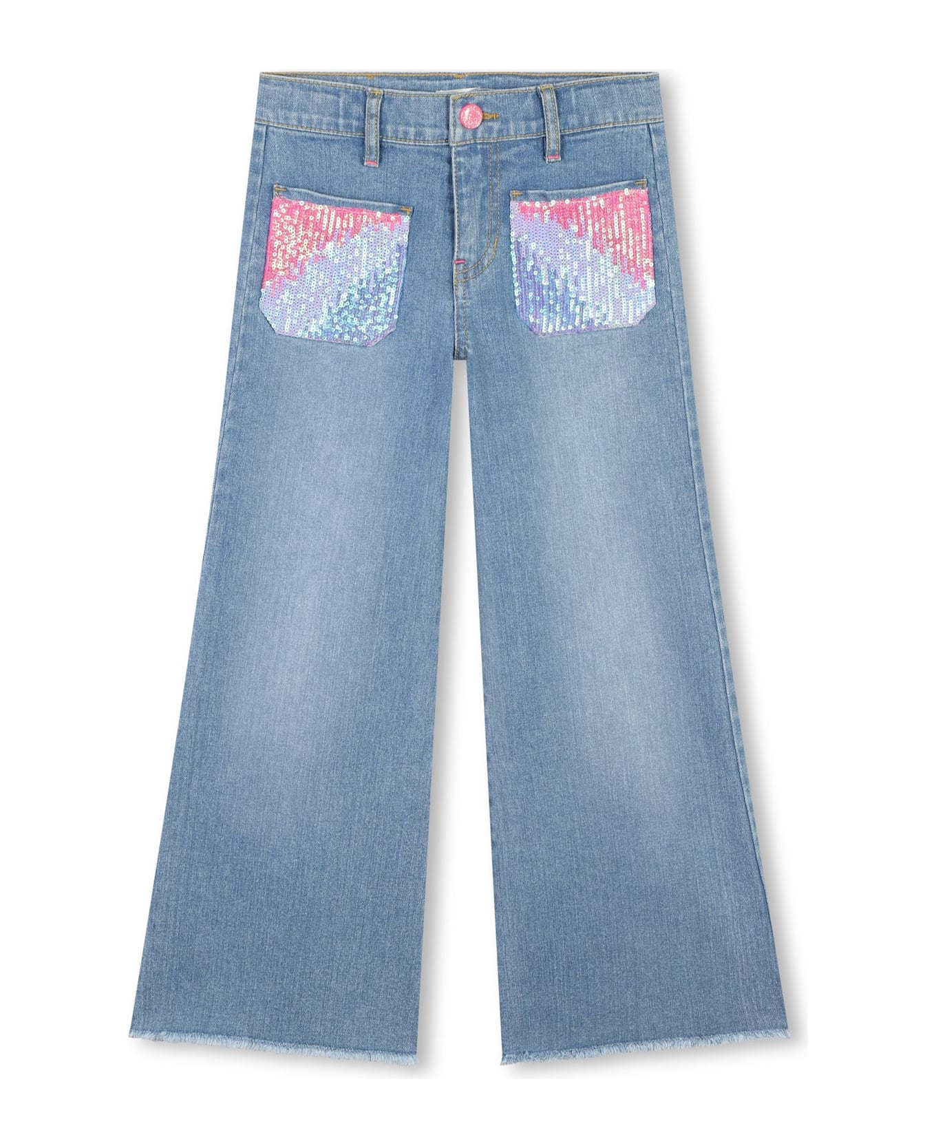 Billieblush Sequin Jeans - Light blue