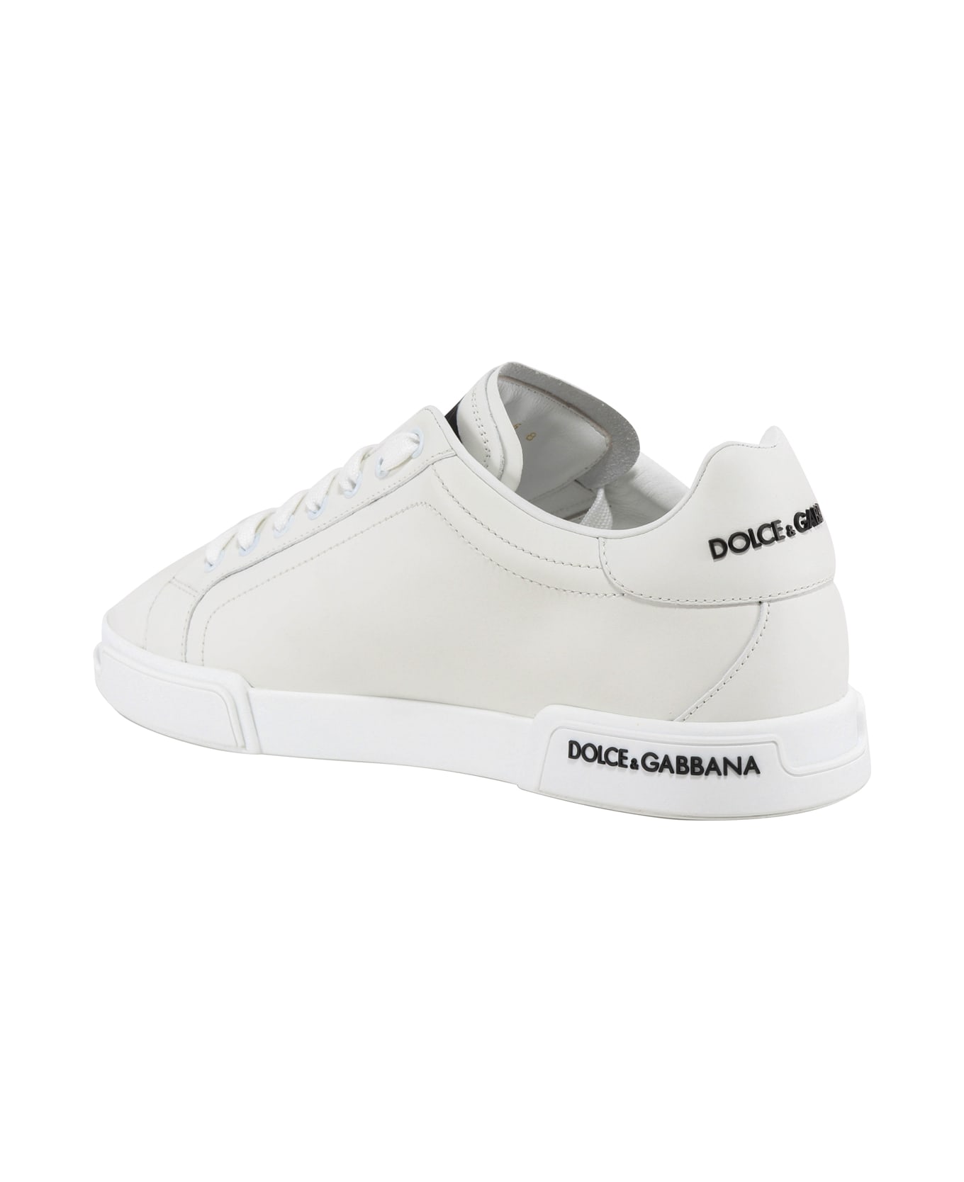 Dolce & Gabbana Portofino Logo Sneakers - WHITE