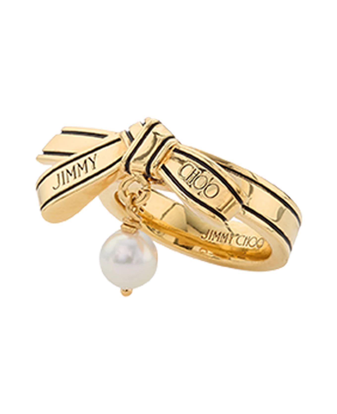 Jimmy Choo Ribbon Ring - Golden